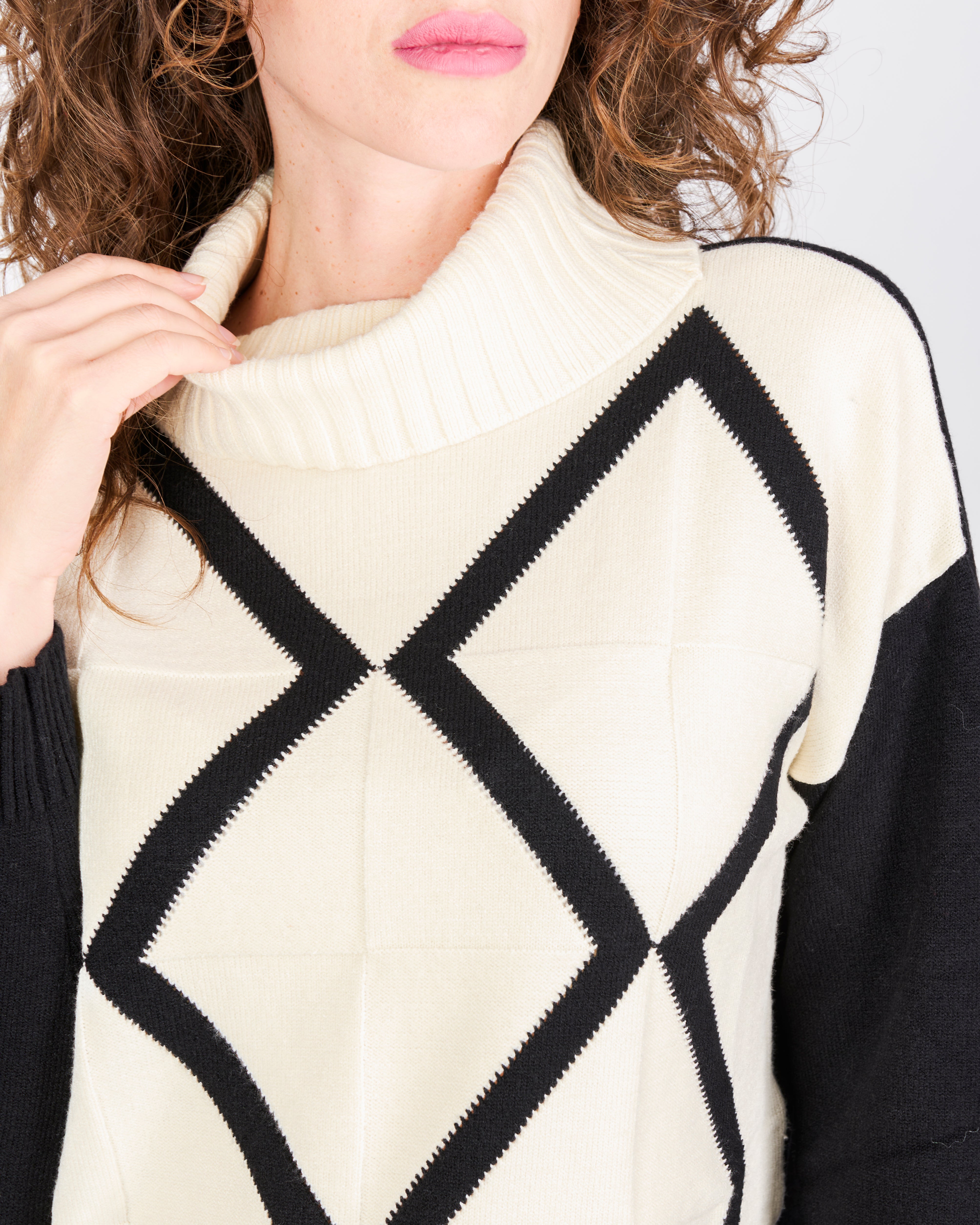 Maglia ciambella inarsiodavanti spacchi 21378