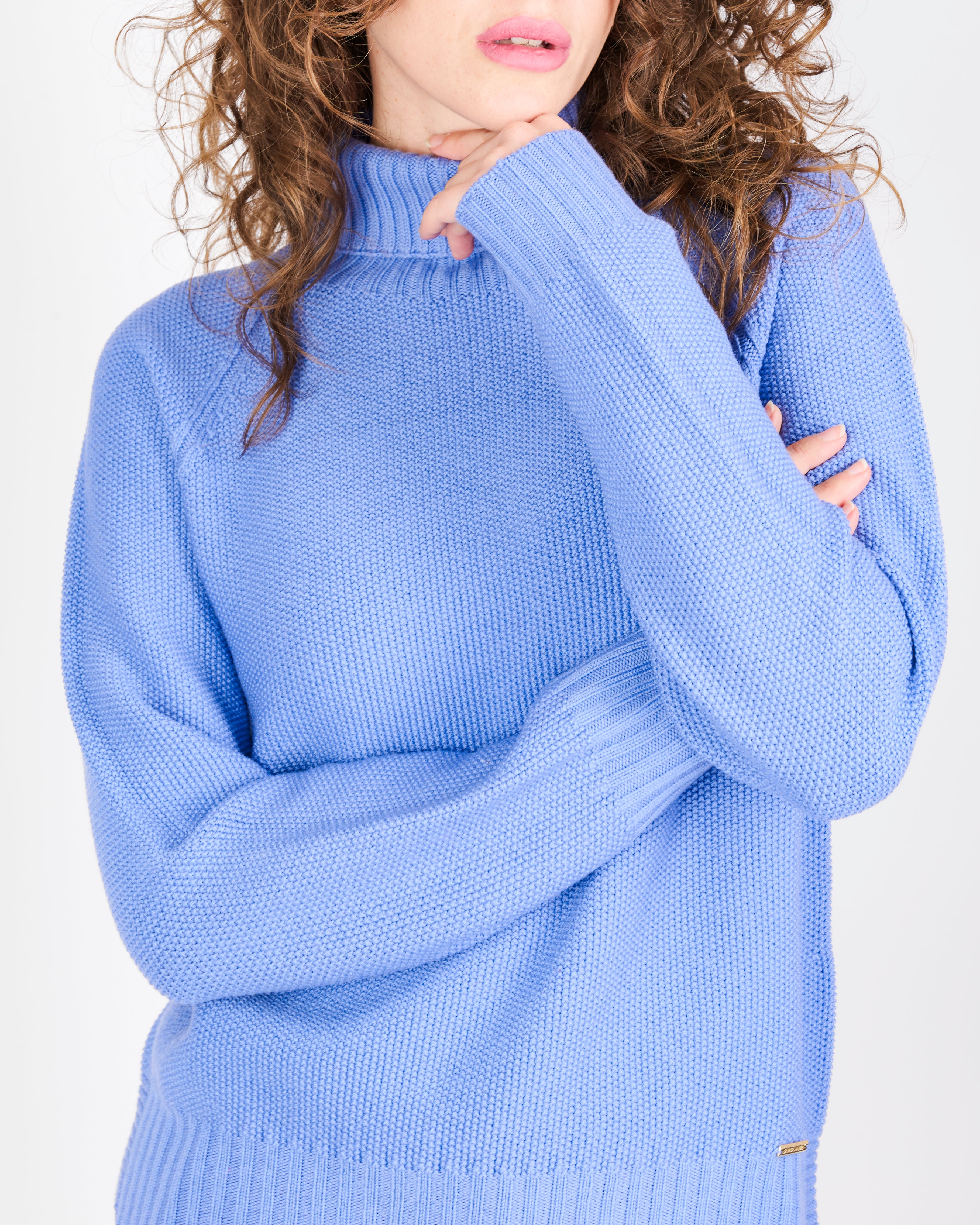 Maglia pura lana dolcevita punto riso Z9504