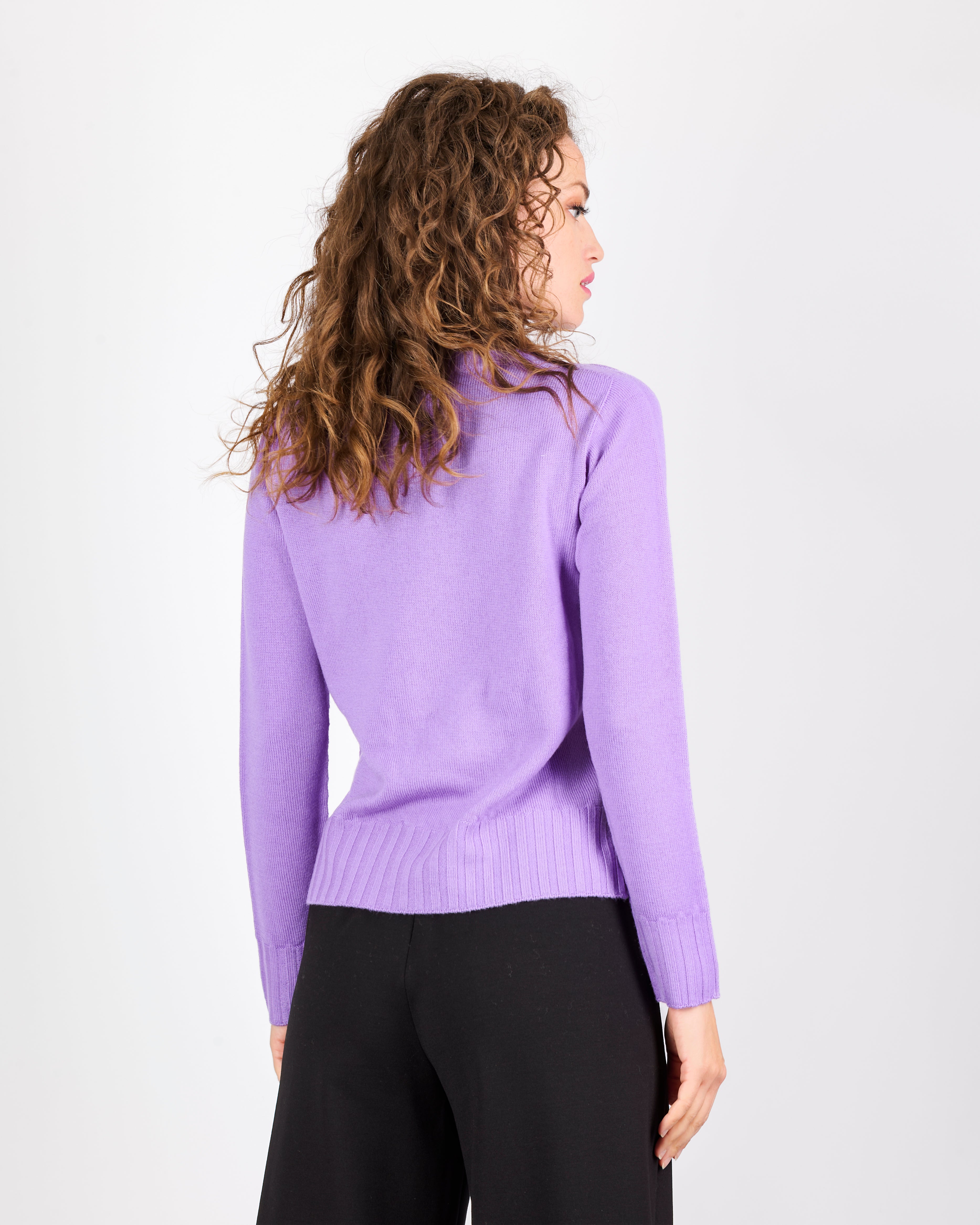 Maglia paricollo pura lana rombi VENTAGLIETTI