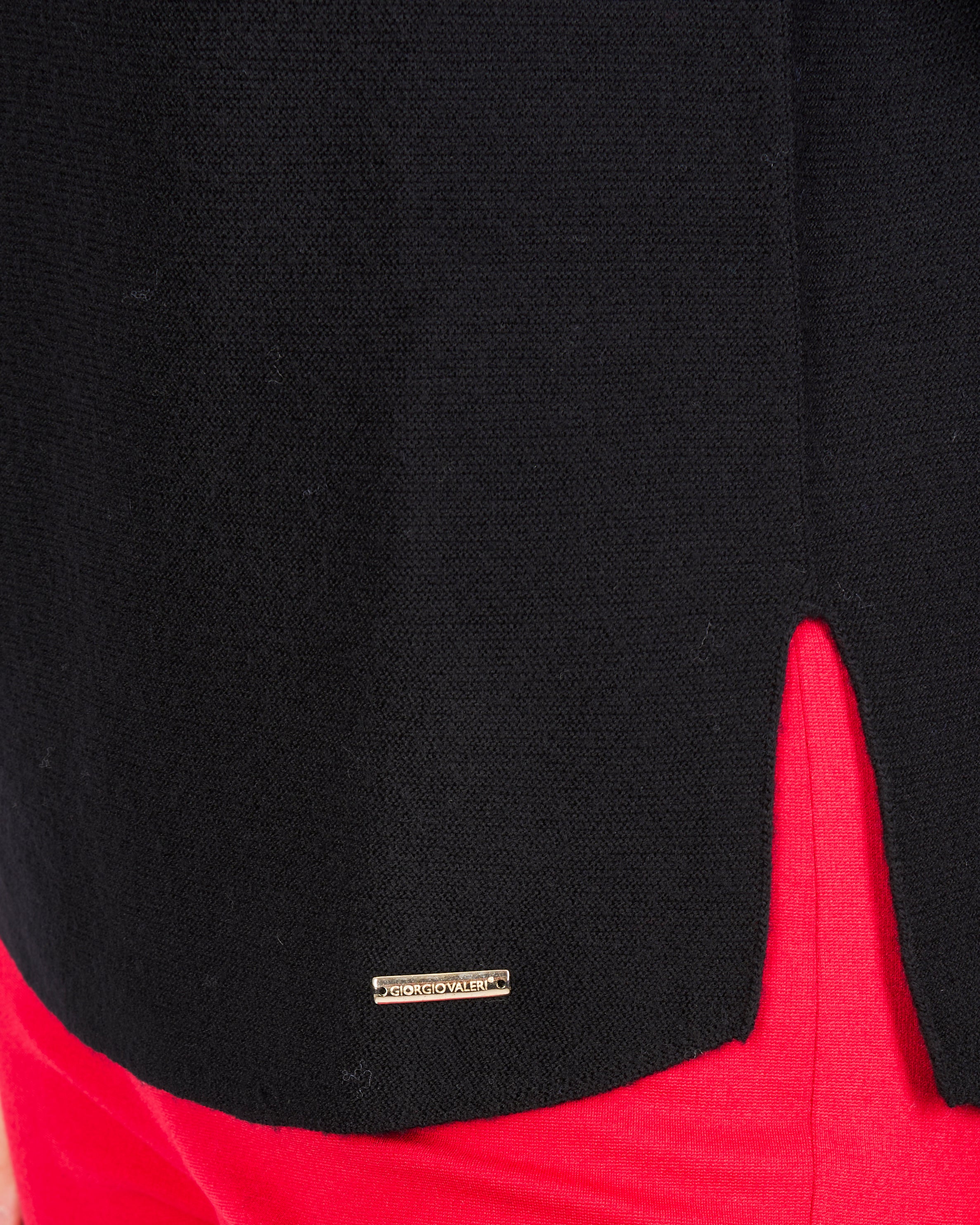 Maglia girocollo pura lana links spacchi 25Z 1081