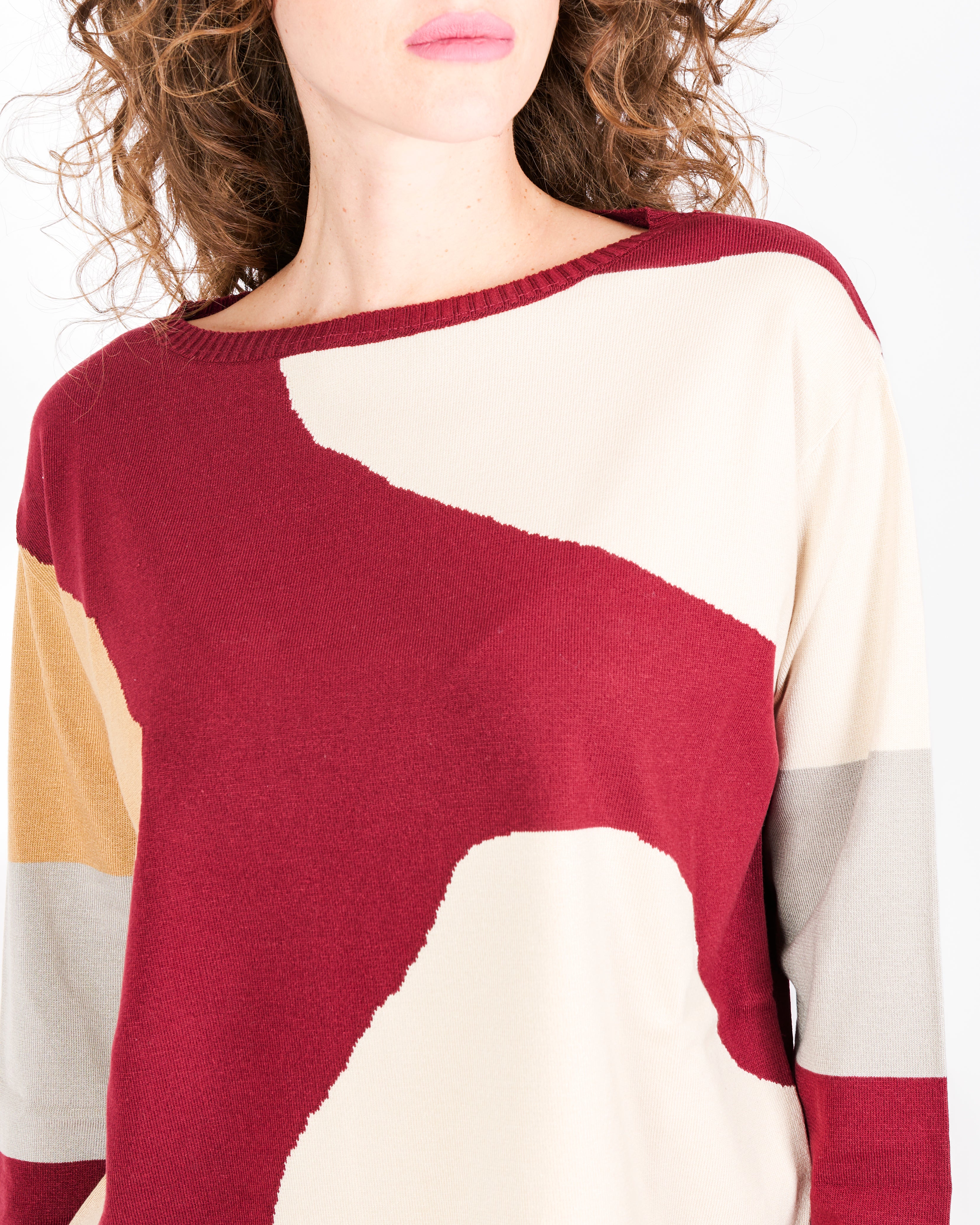 Maglia giro scatoletta intarsio 1859