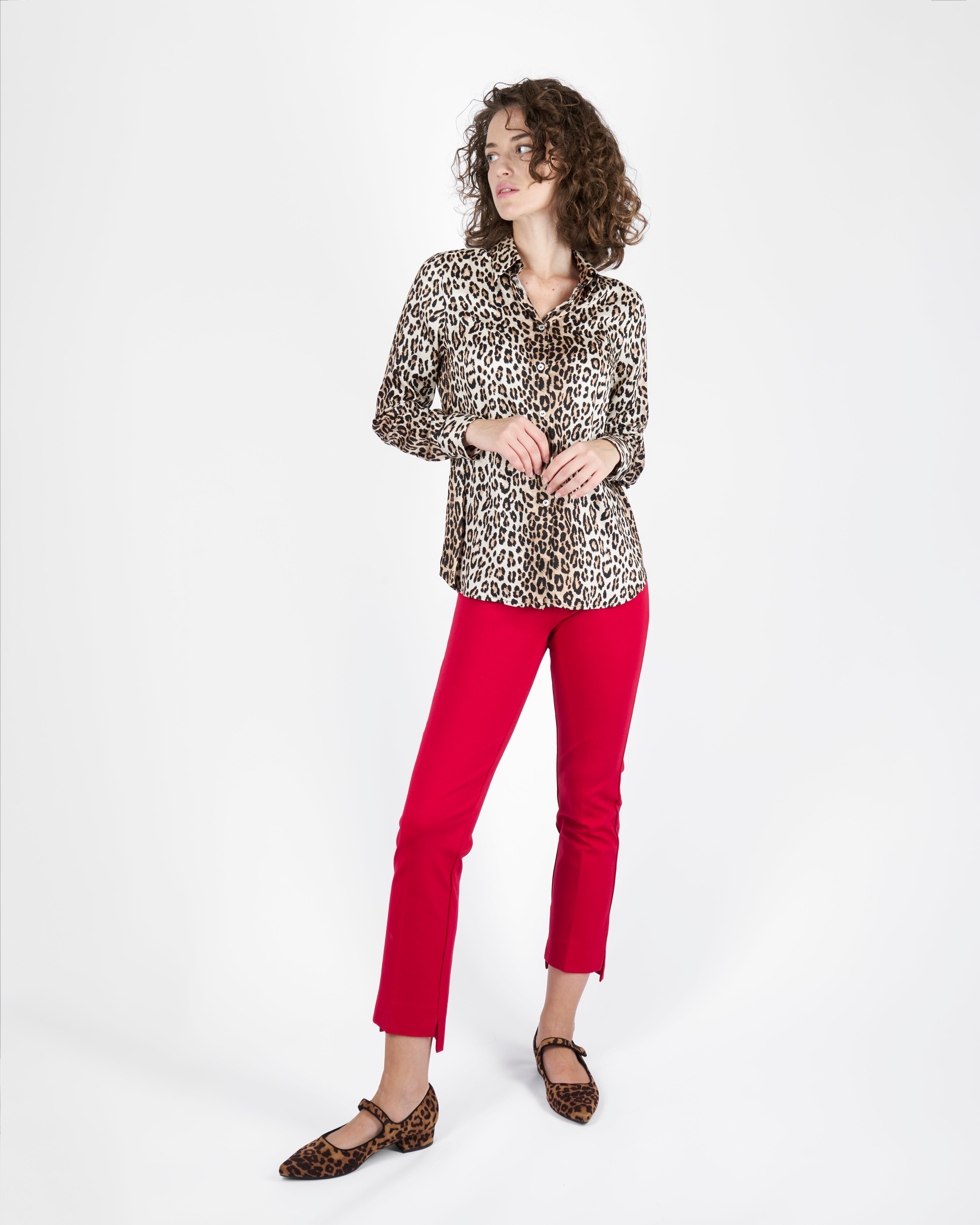 Camicia in viscosa fantasia 24-526/A