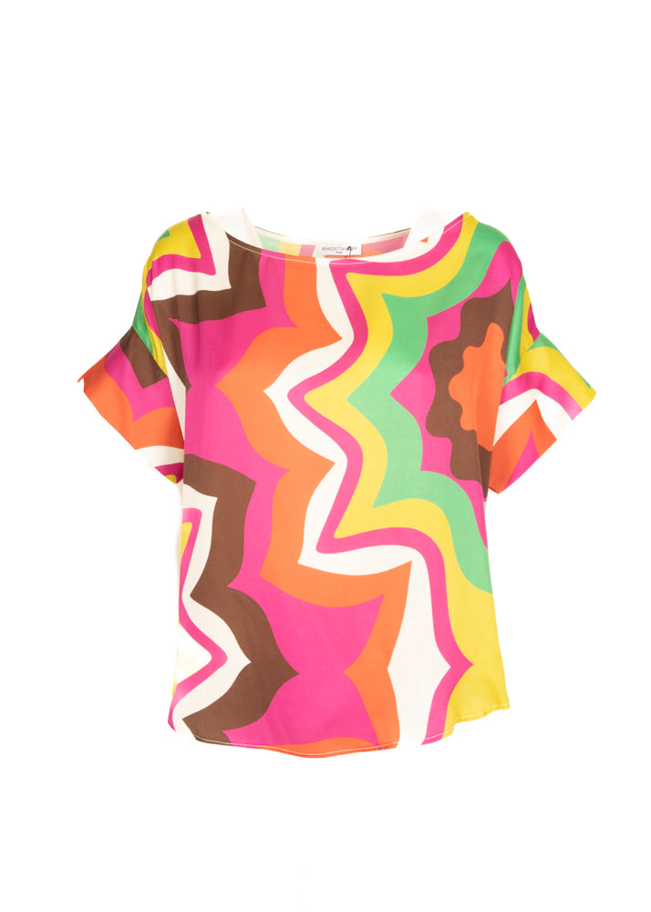 Blusa fantasia in viscosa 6373