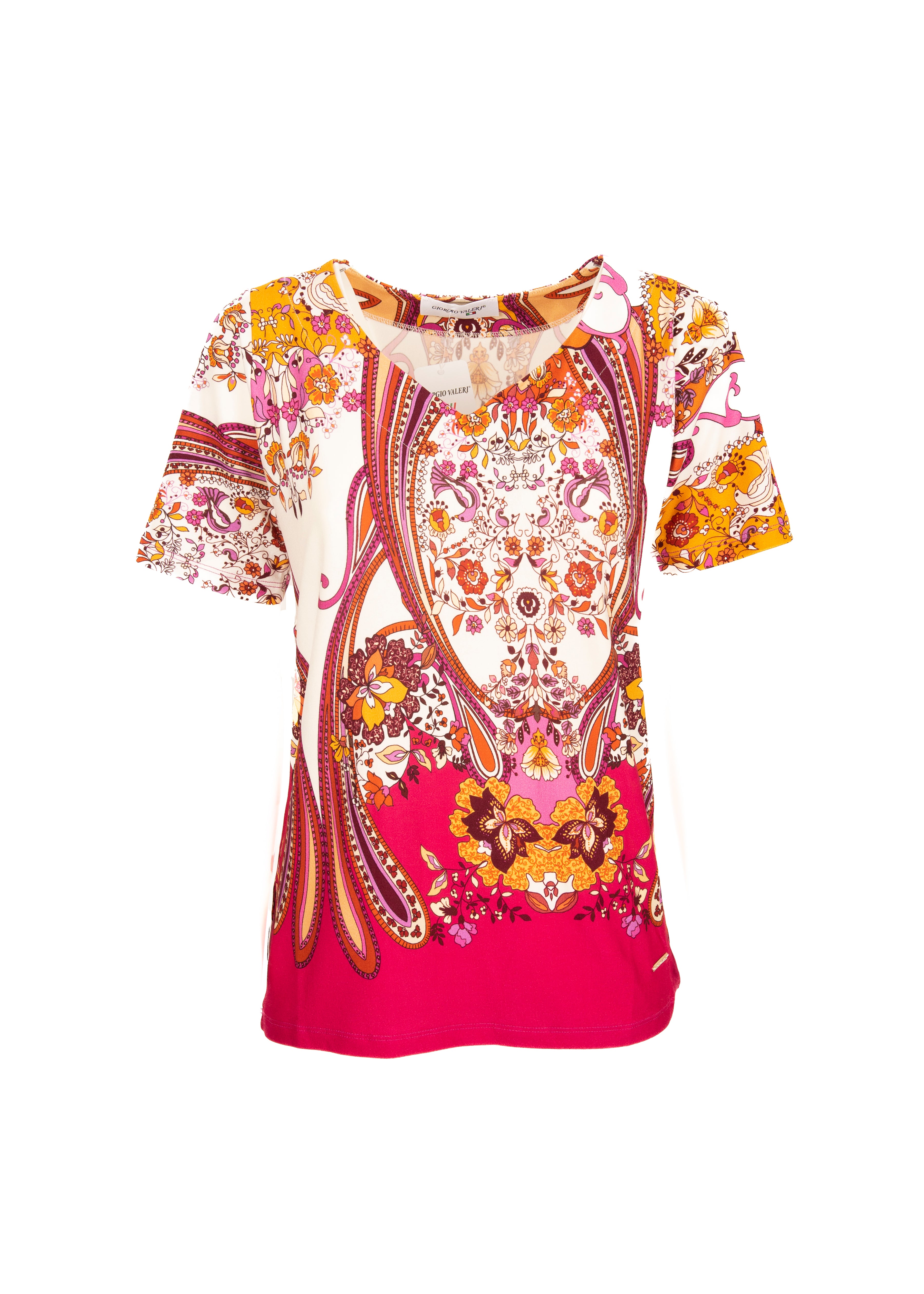 Maglia in viscosa scollo a cuore 7118 C