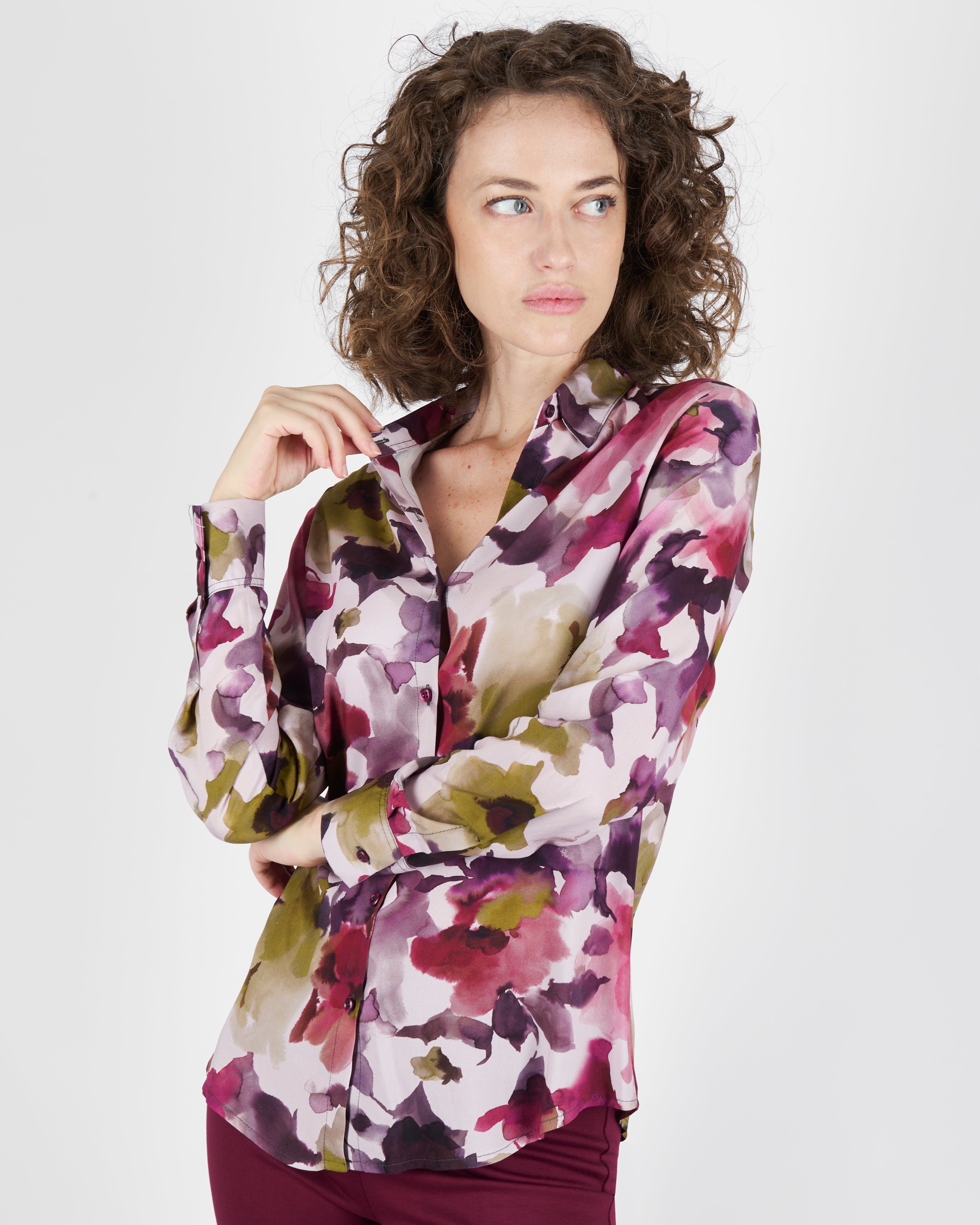 Camicia in viscosa fantasia 386515