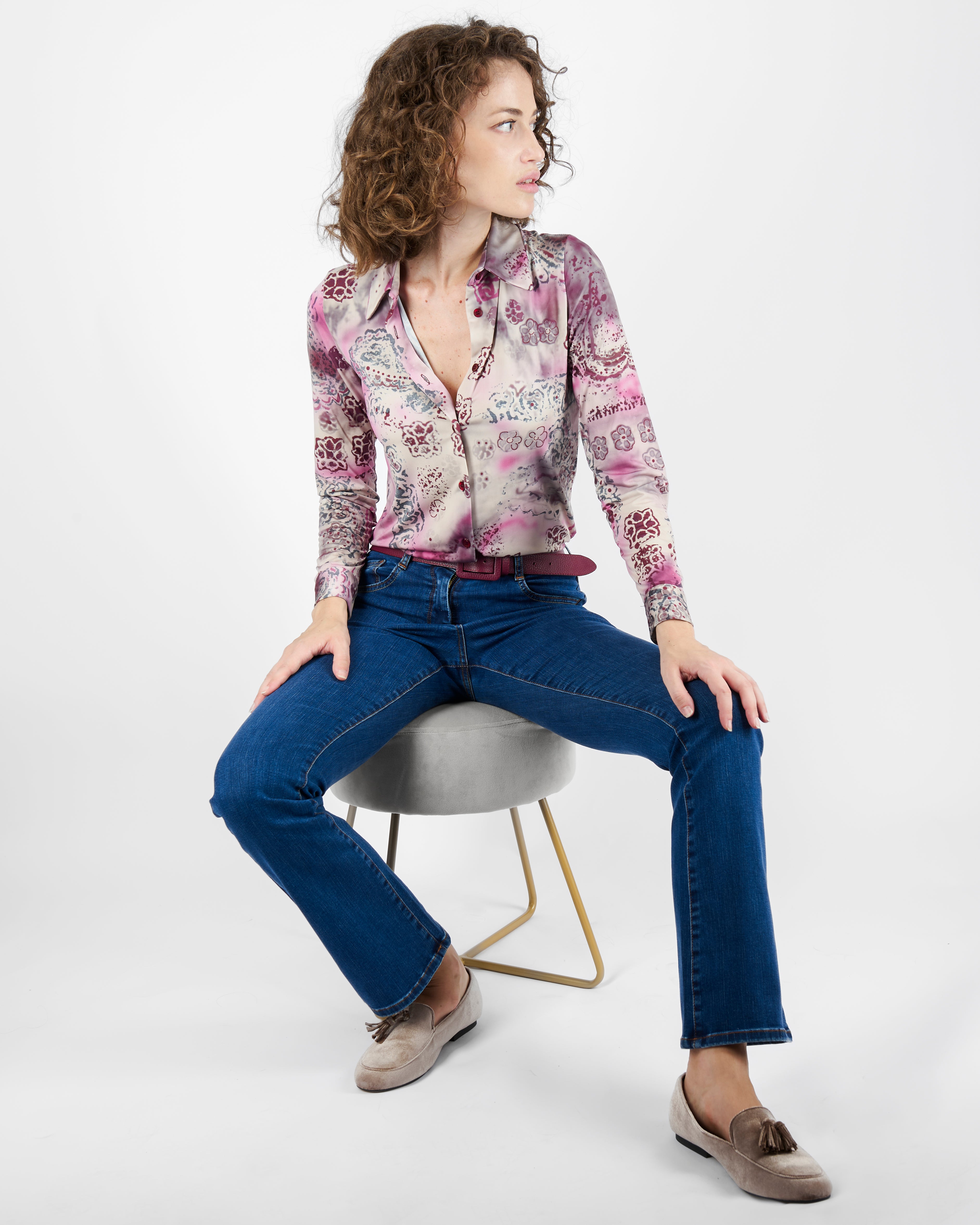 Camicia in jersey fantasia SOFIA