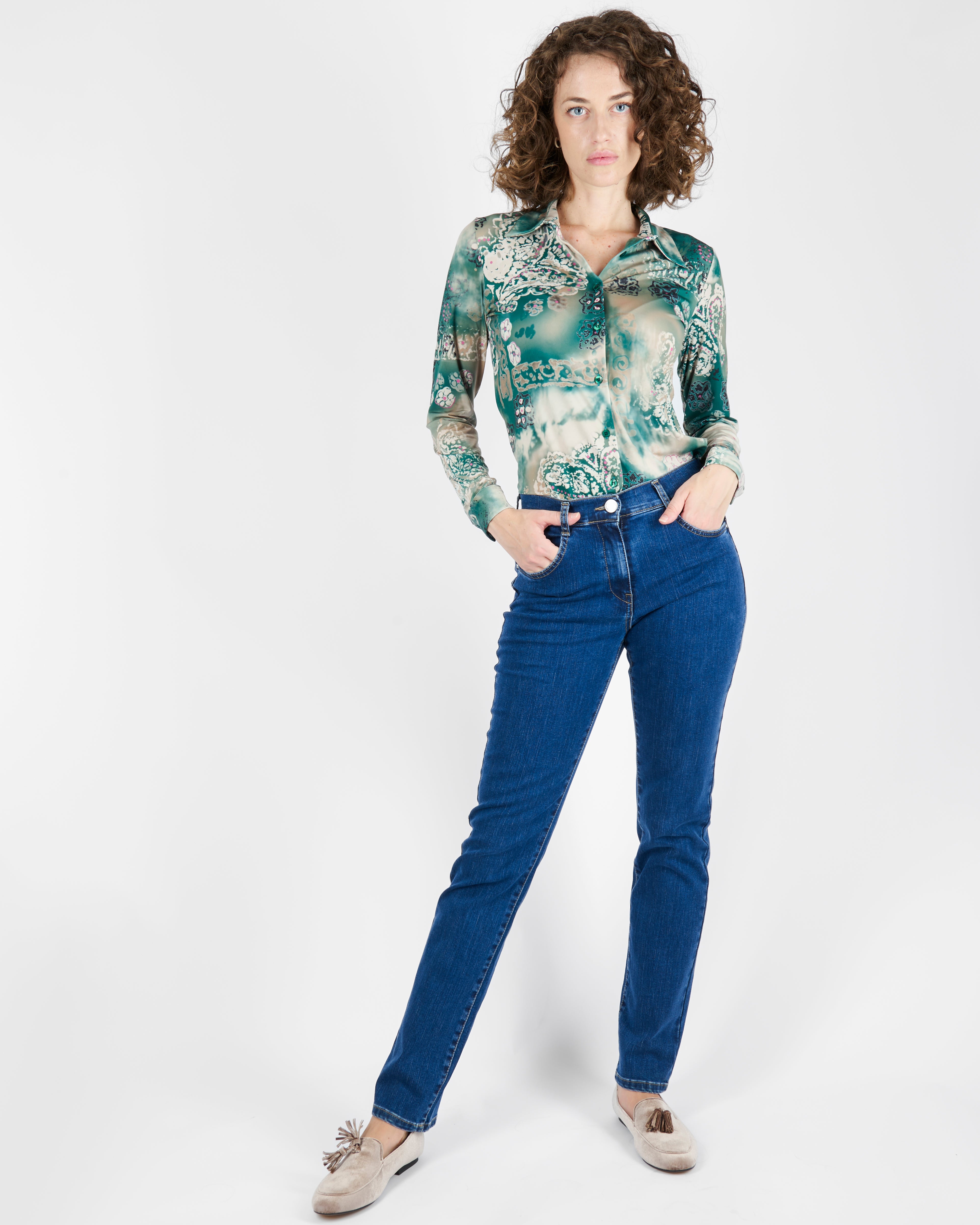 Camicia in jersey fantasia SOFIA