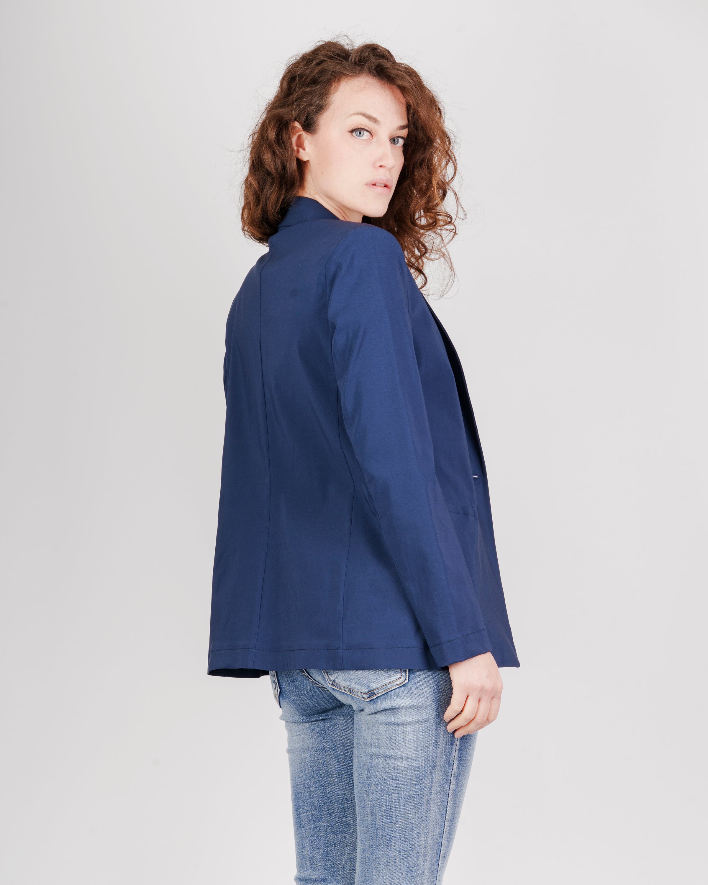 Giacca sfoderata elasticizzata bottone BIMBA