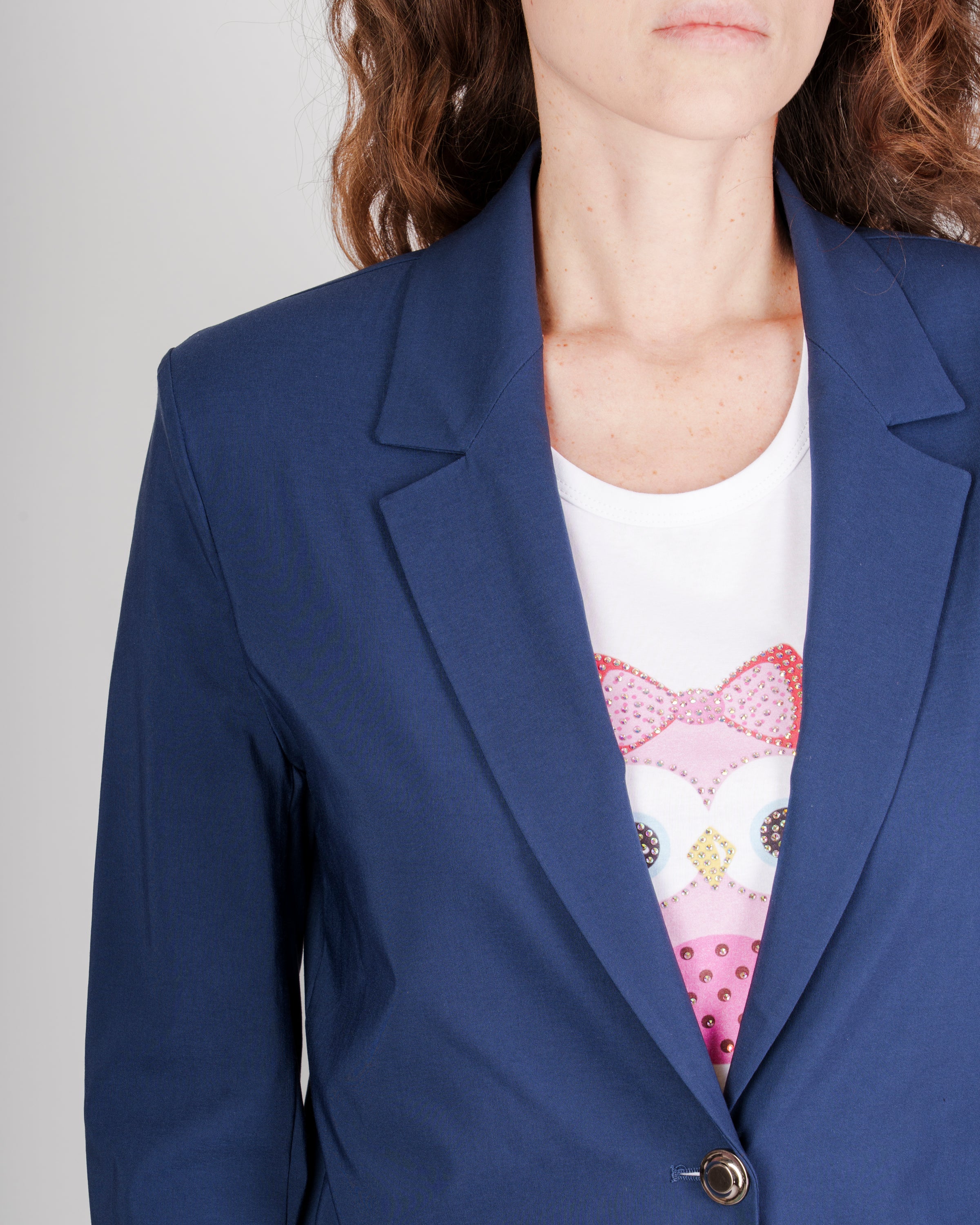 Giacca sfoderata elasticizzata bottone BIMBA