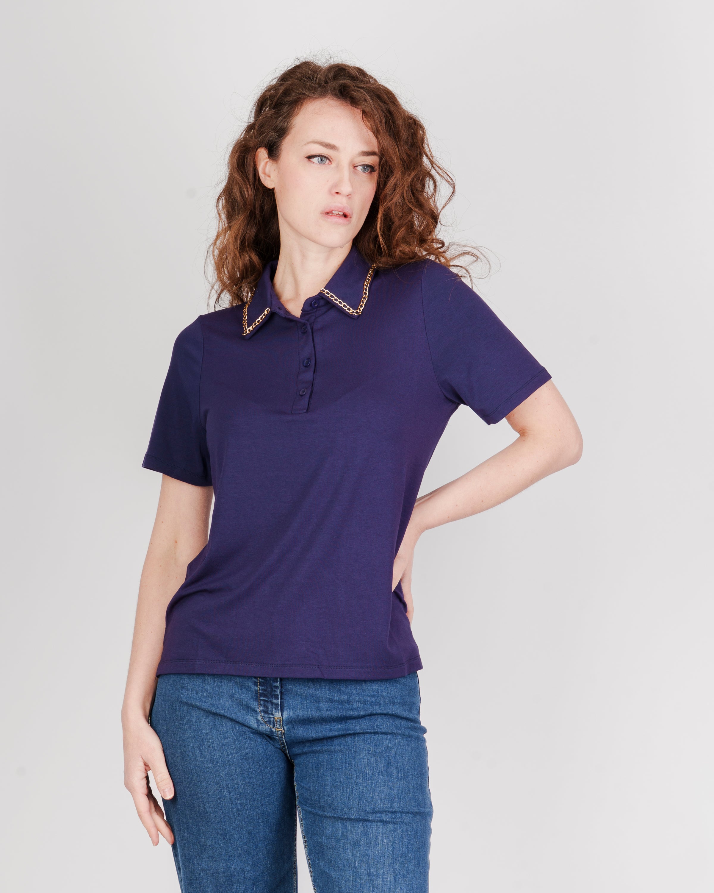 Maglia Polo catena collo 8125