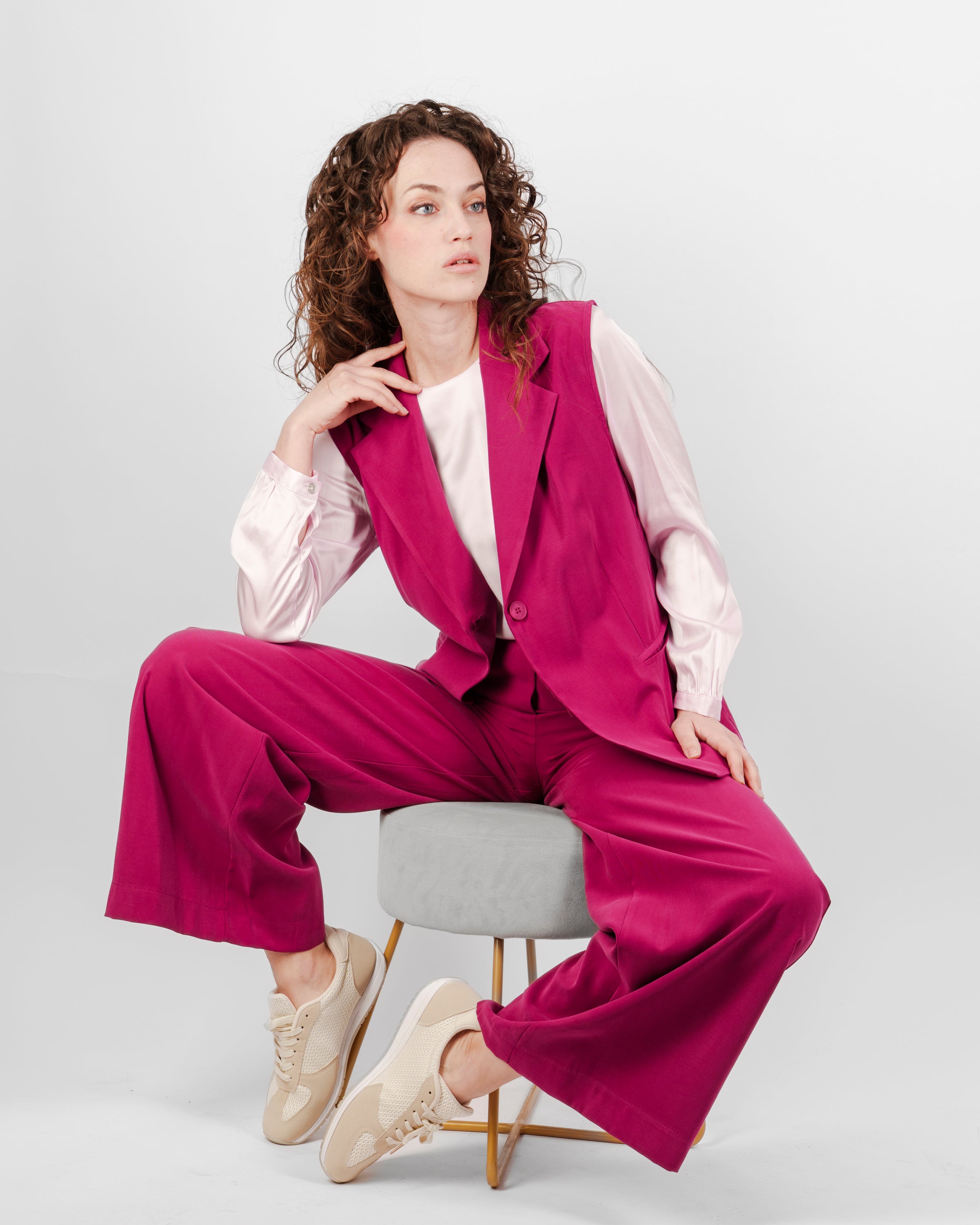 Giacca Gilet bottone e cinta 7013/36