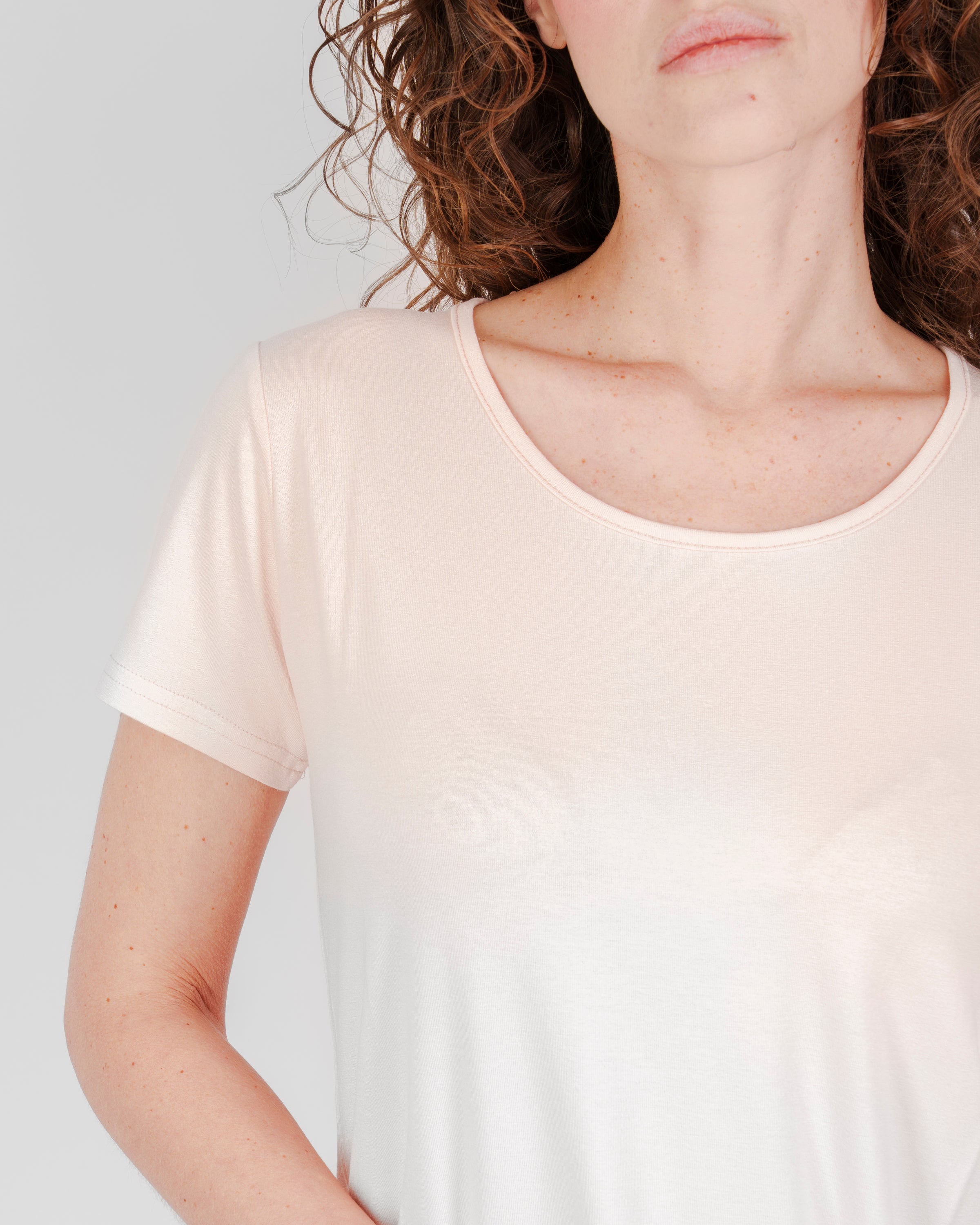 Maglia basica corta stondata C302