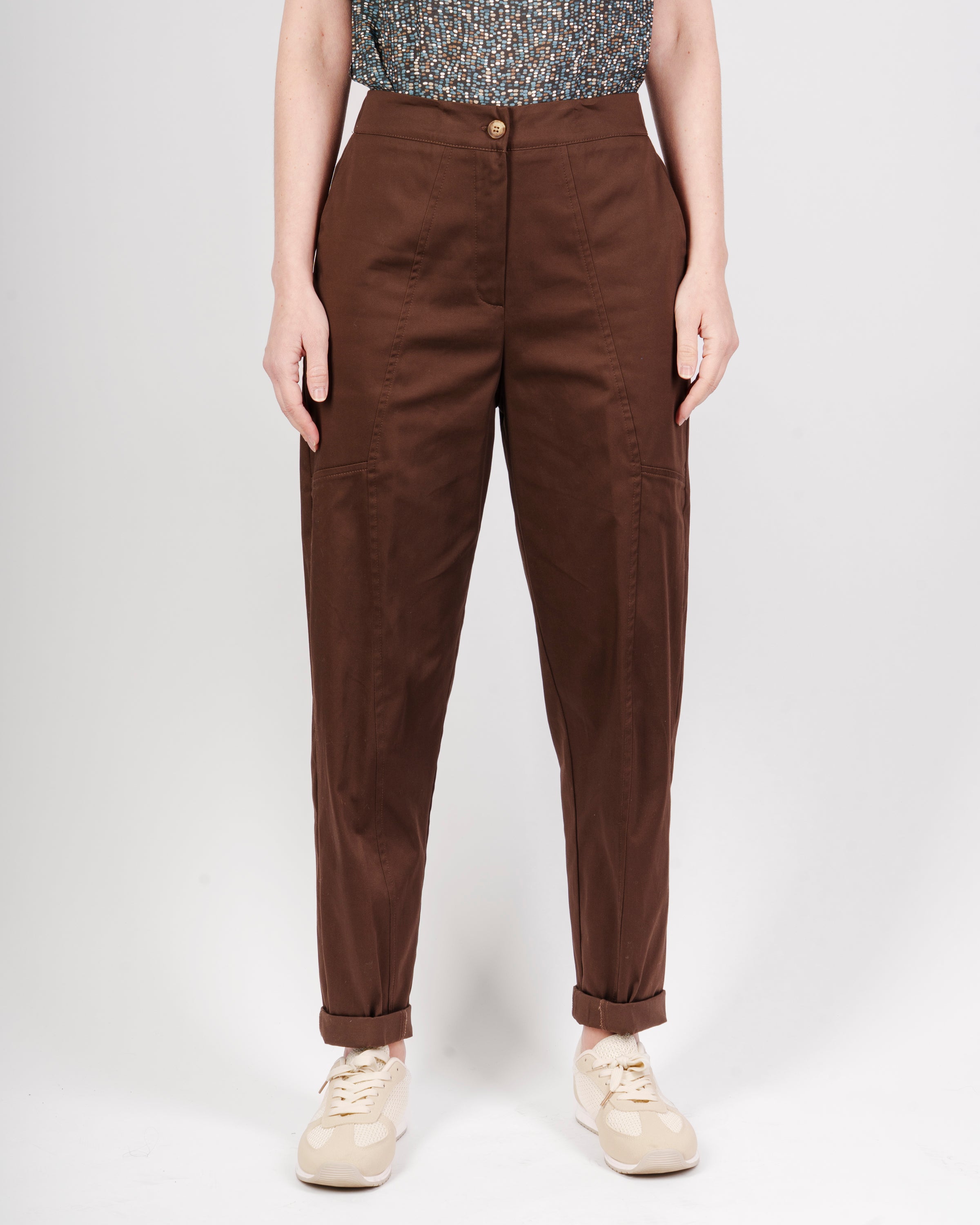 Pantalone in cotone elastico dietro DS 5704
