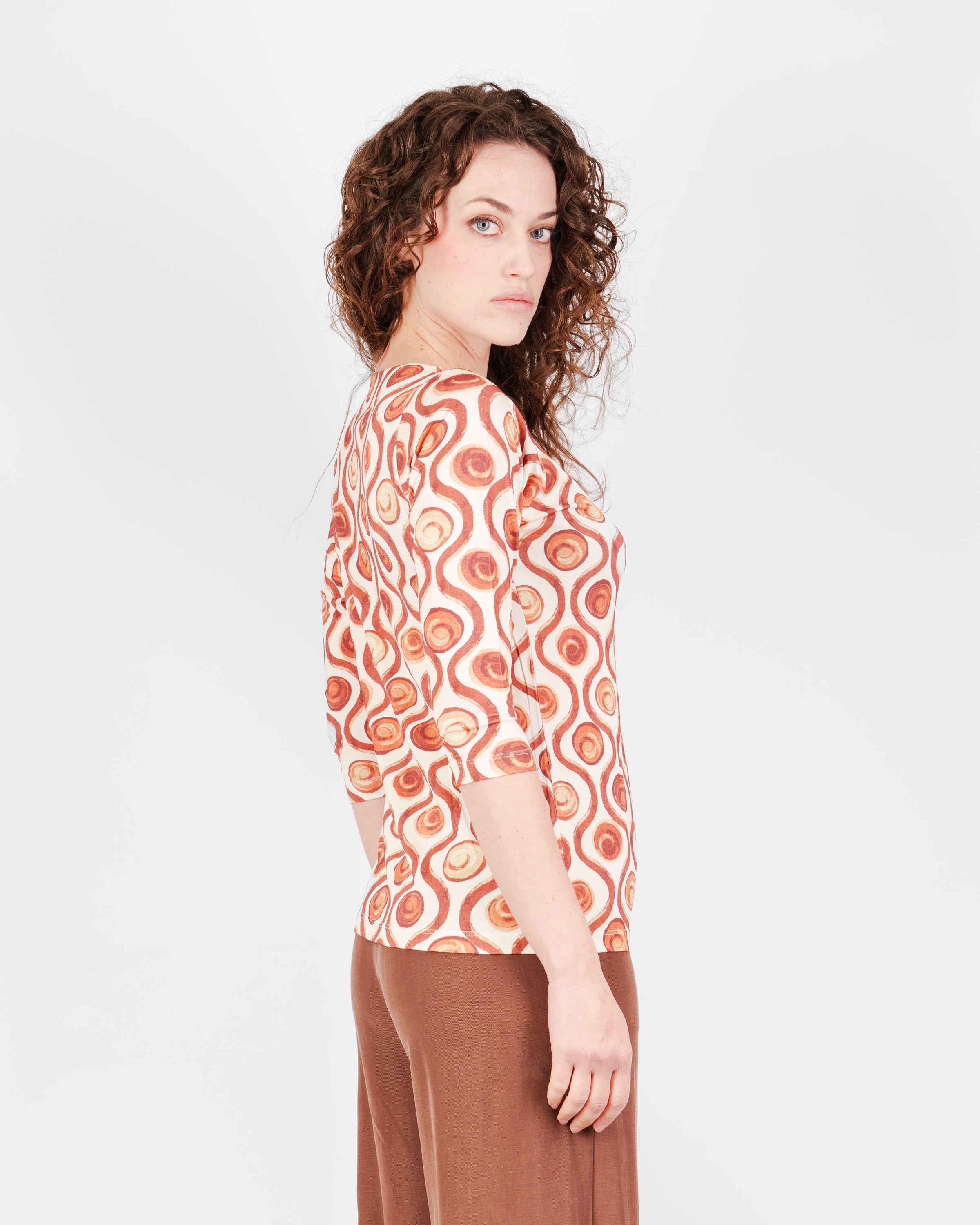 Maglia manica 3/4 scollo lunetta 172030