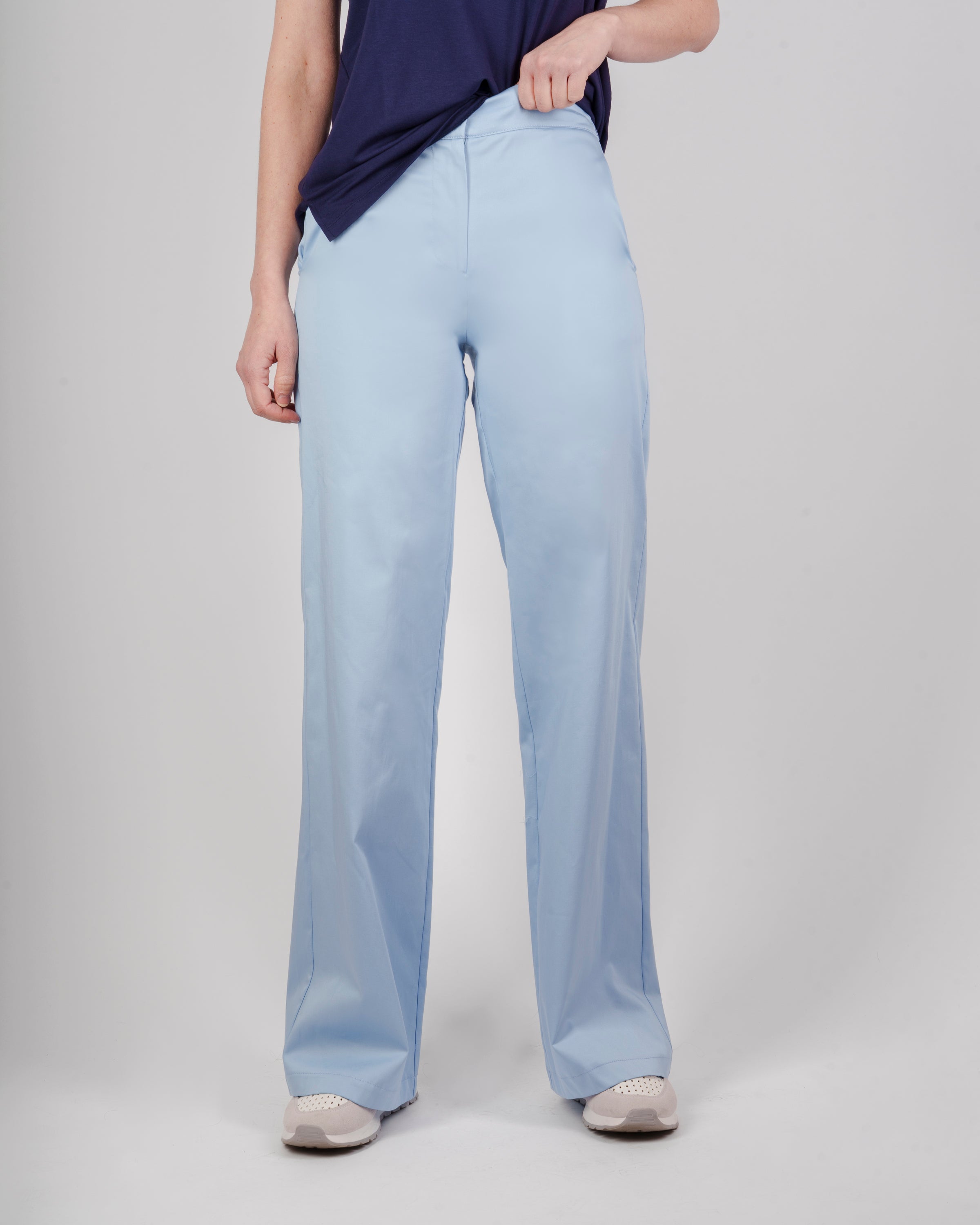 Pantalone rasatello di cotone largo 1001/31