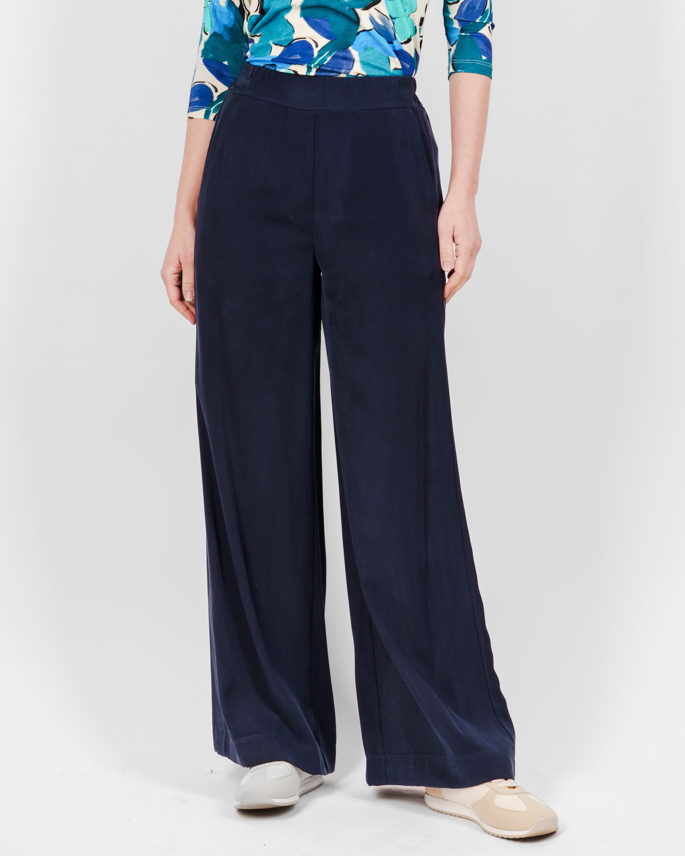 Pantalone in viscosa largo e tasca filo 1052/36