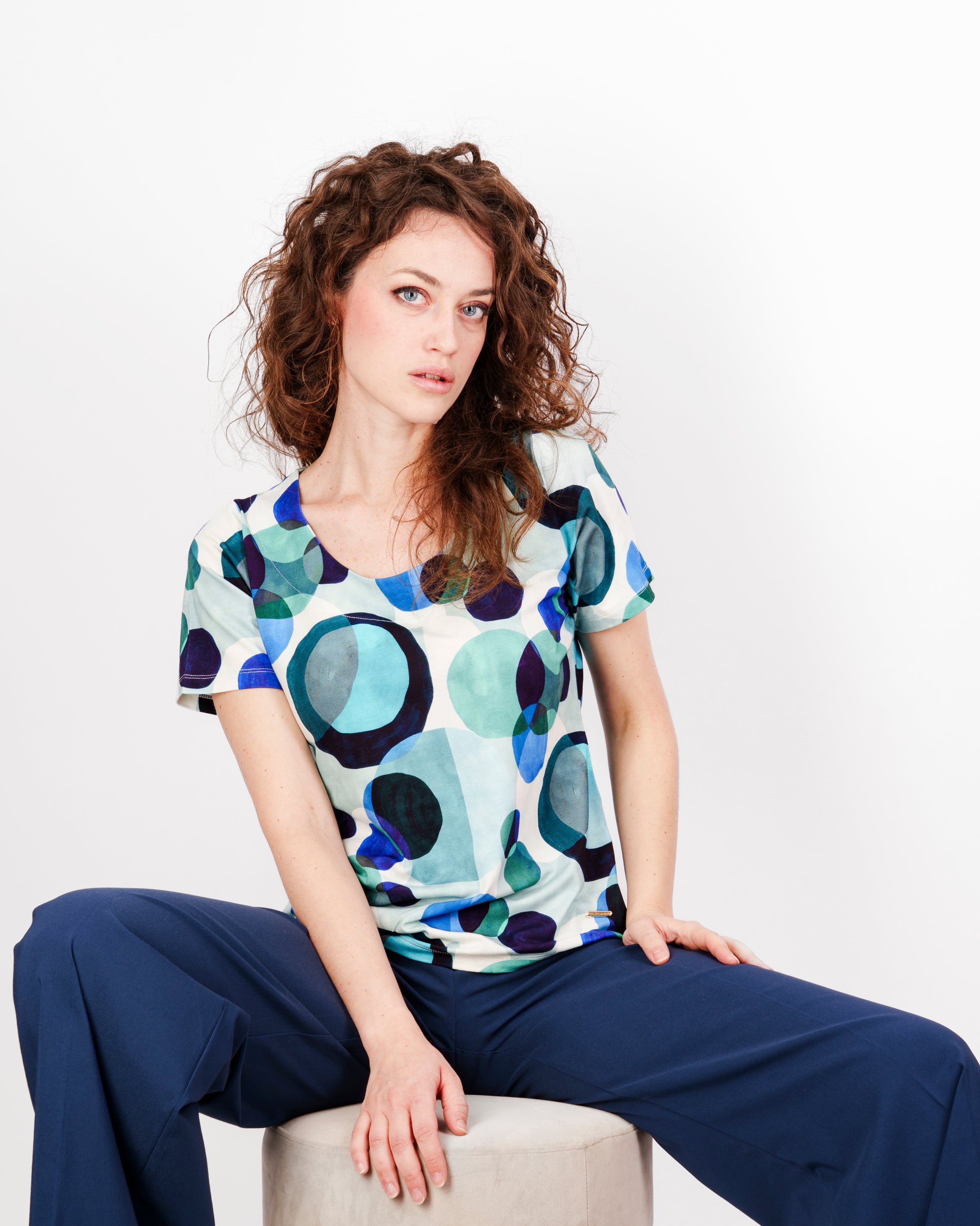 Maglia M/M girocollo viscosa fantasia 9059/Q