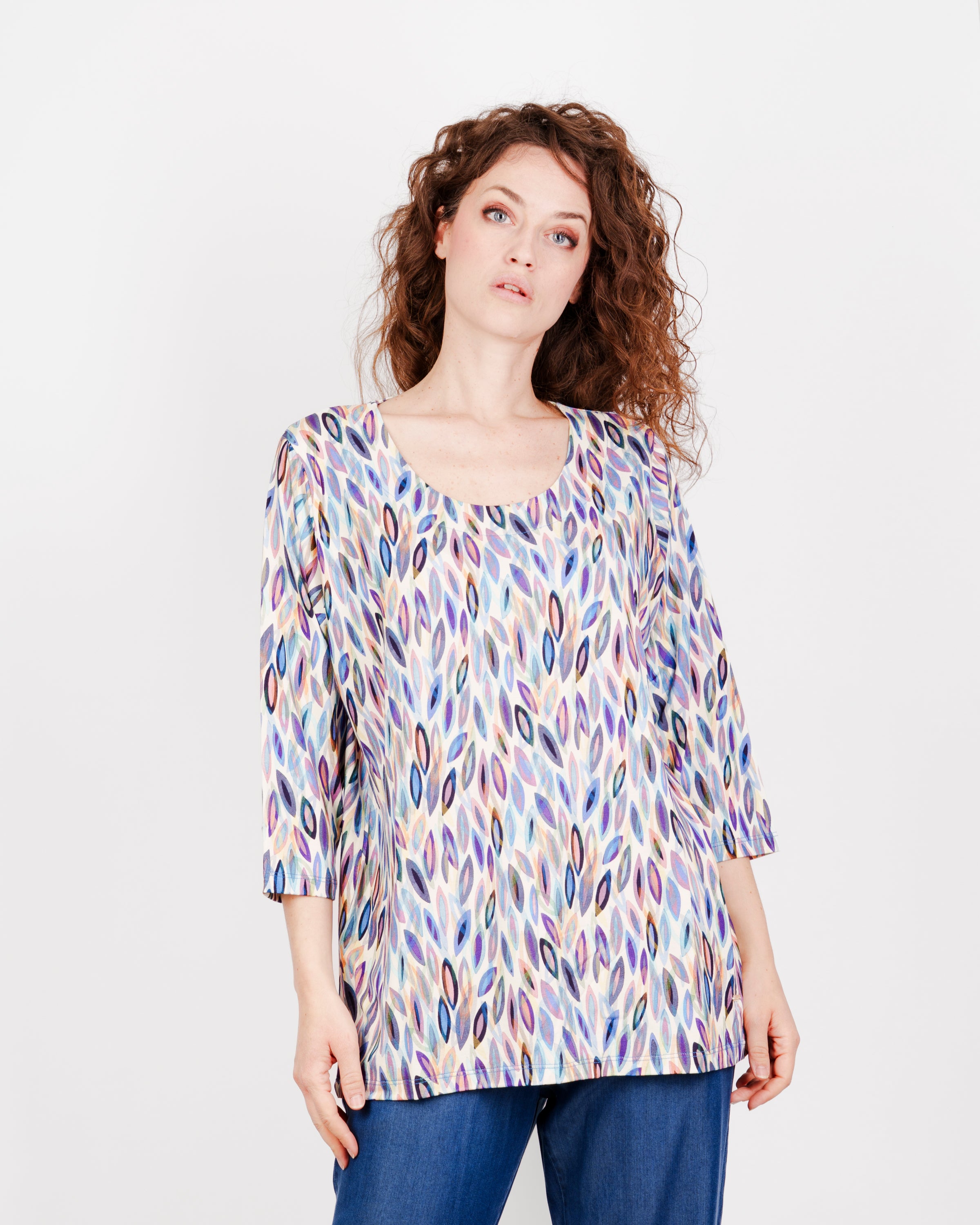 Maglia manica 3/4 in viscosa OVER 1720