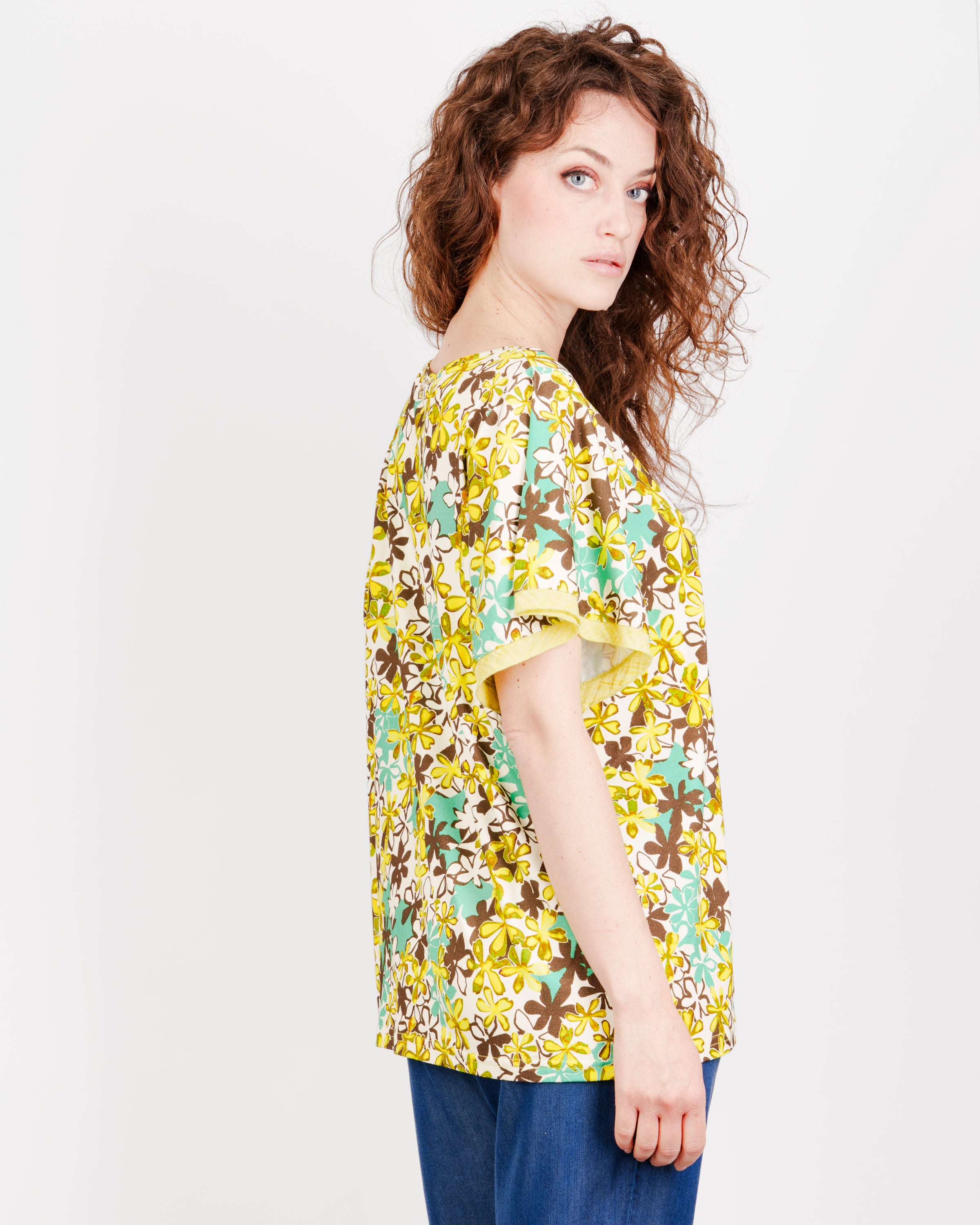 Maglia M/M stampa fiori S-529