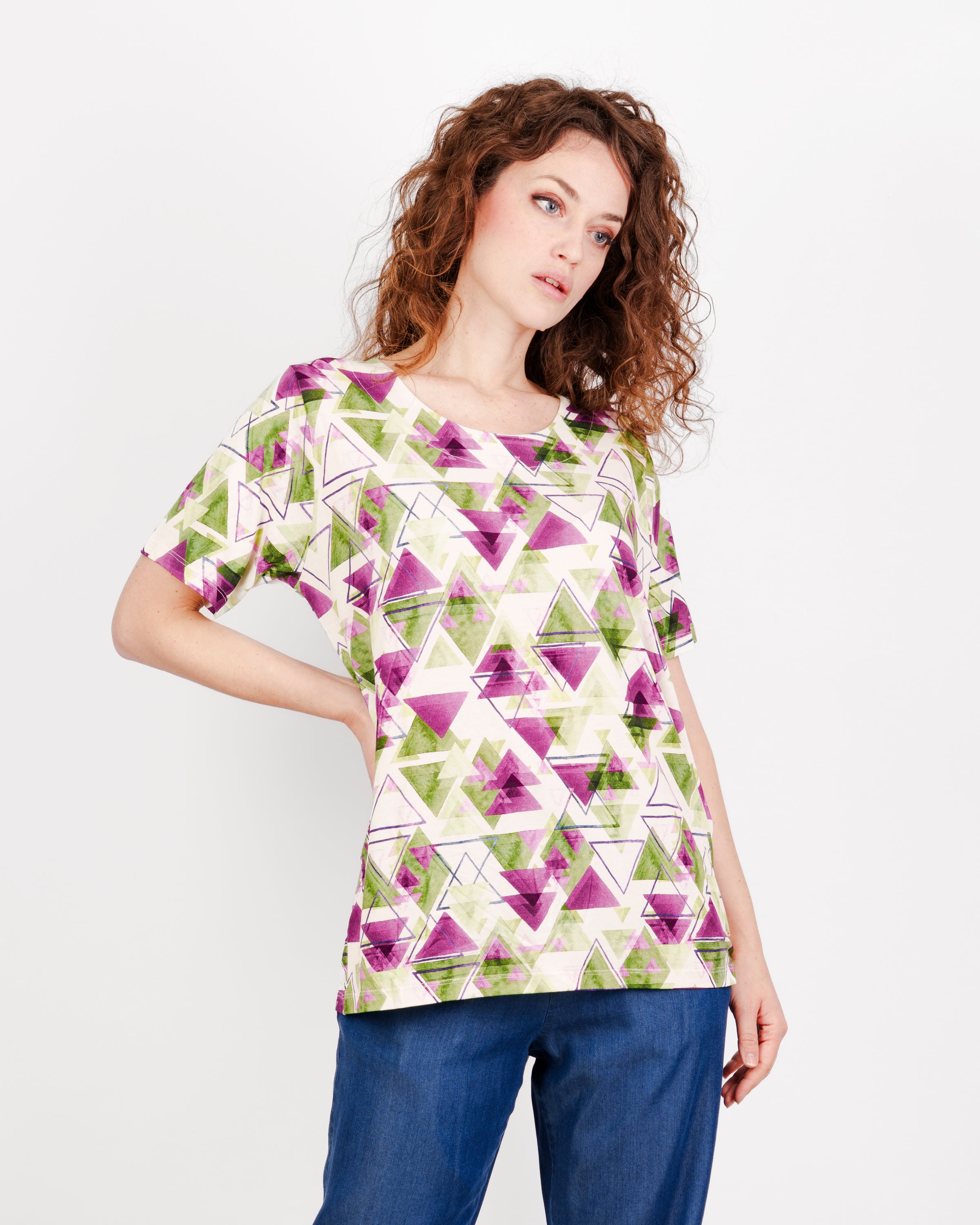 Maglia in viscosa fantasia OVER MM