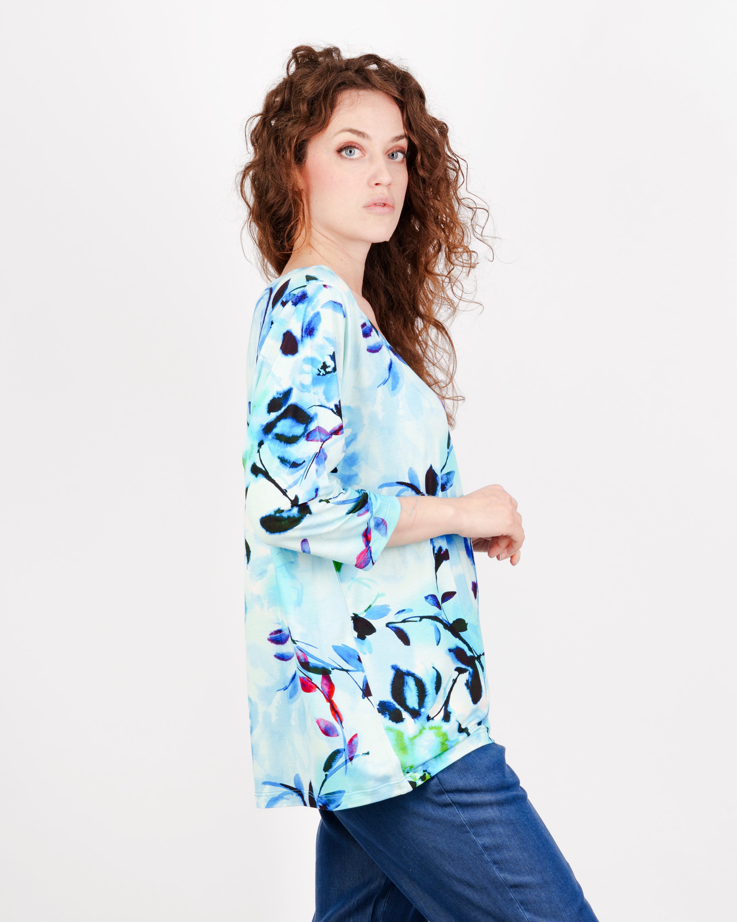 Maglia manica 3/4 viscosa OVER 0152