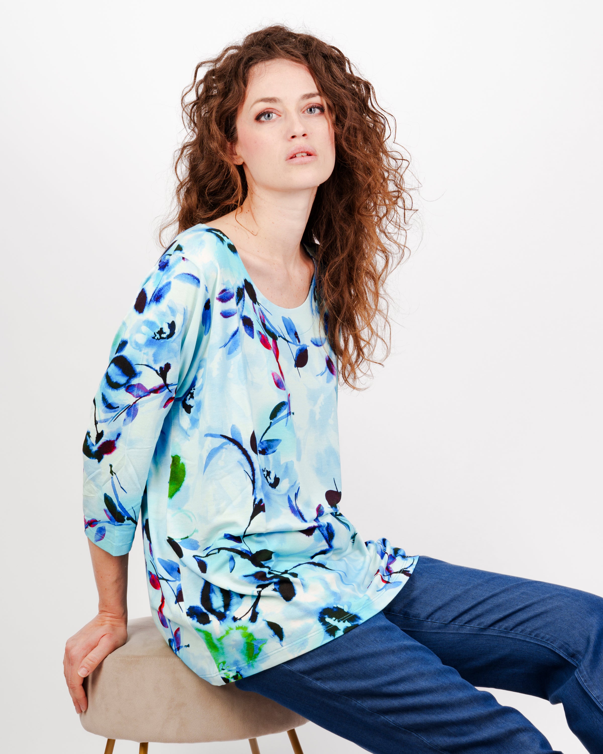Maglia manica 3/4 viscosa OVER 0152