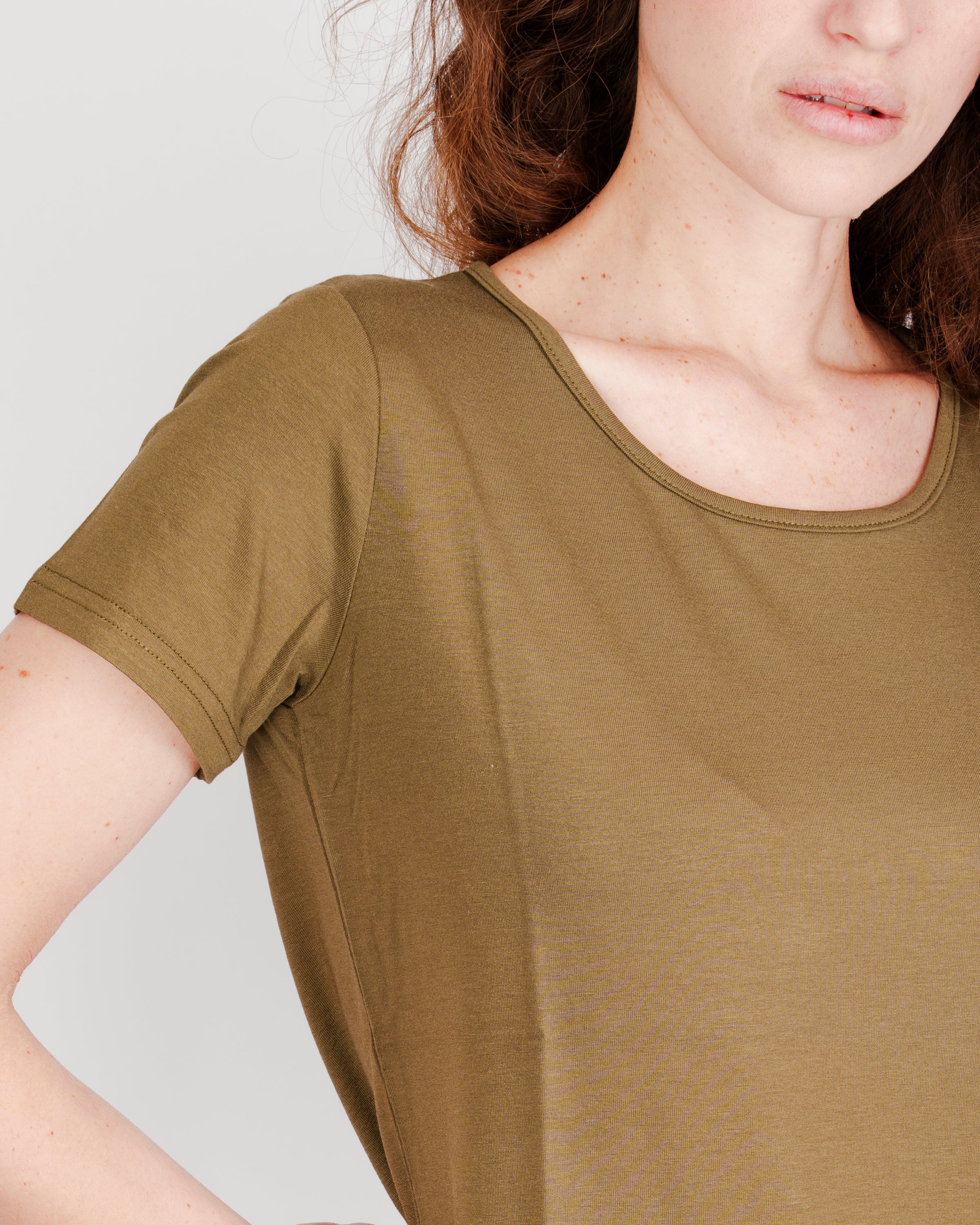 Maglia basica corta stondata C302