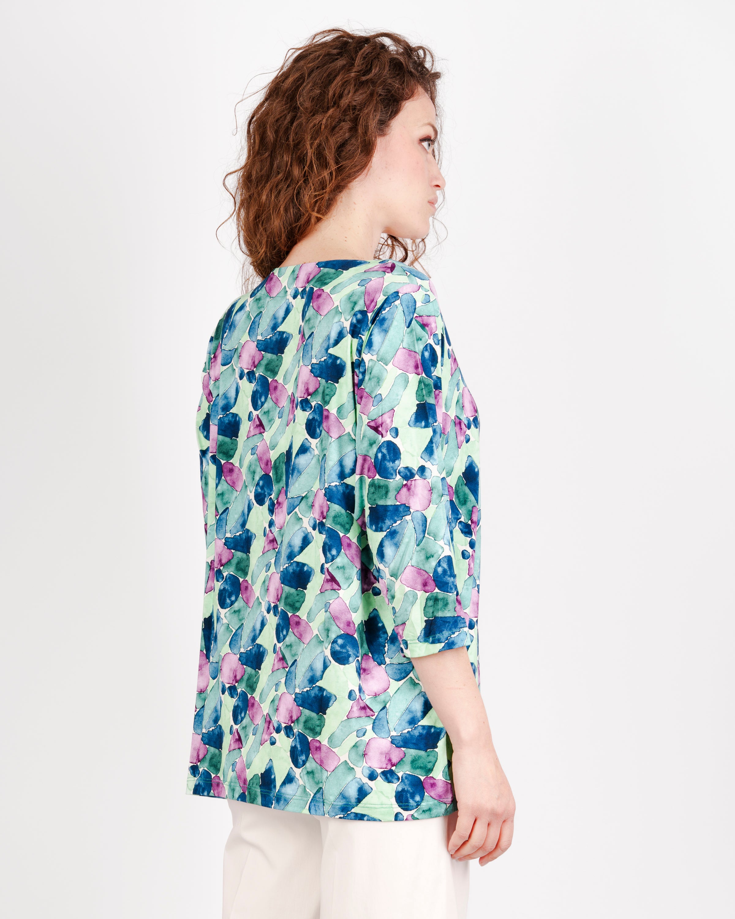 Maglia manica 3/4 viscosa OVER 5305