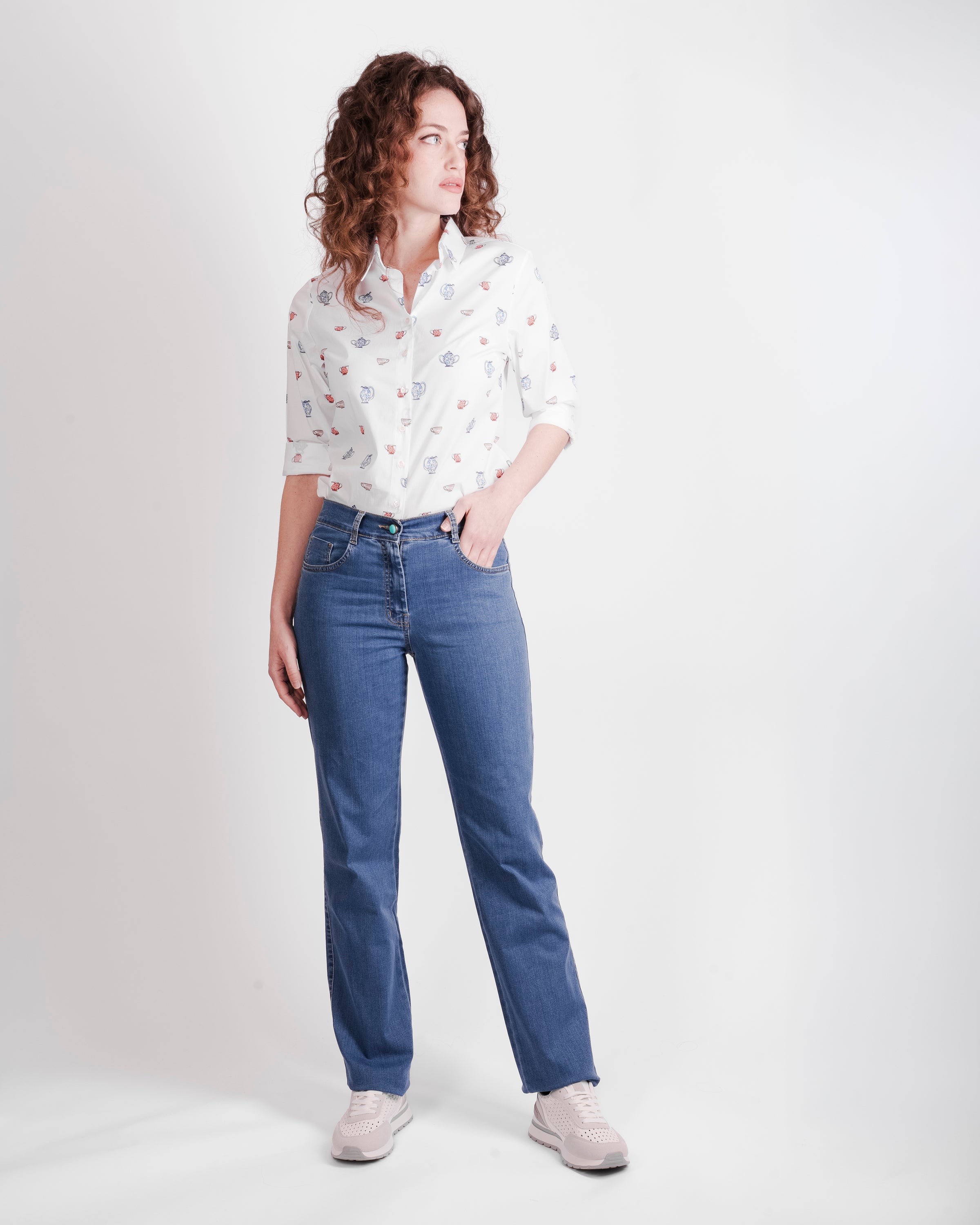 Jeans 5 tasche stretch vest. regolare PARTON