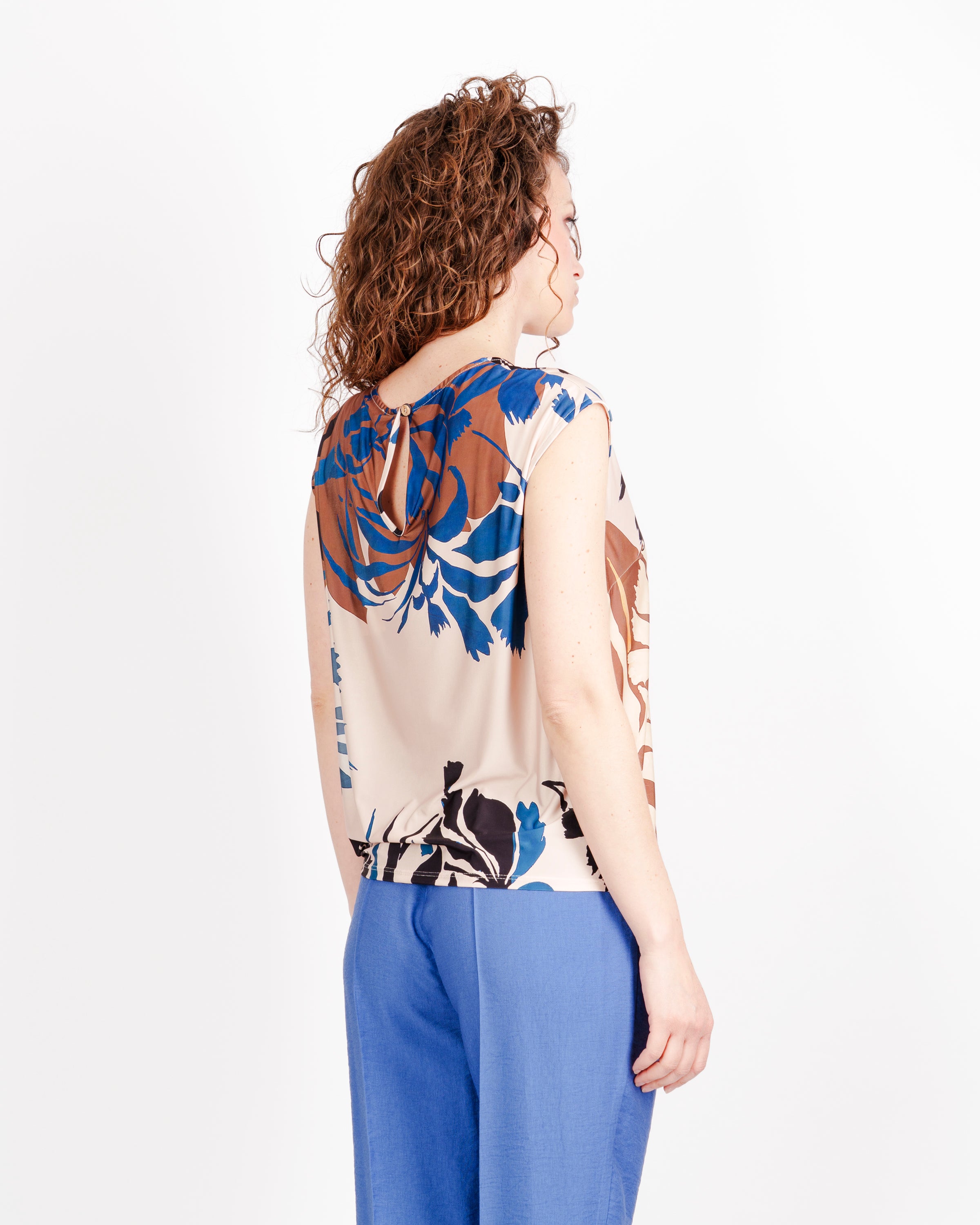 Casacca Edas con fiocco fantasia SALUBRE
