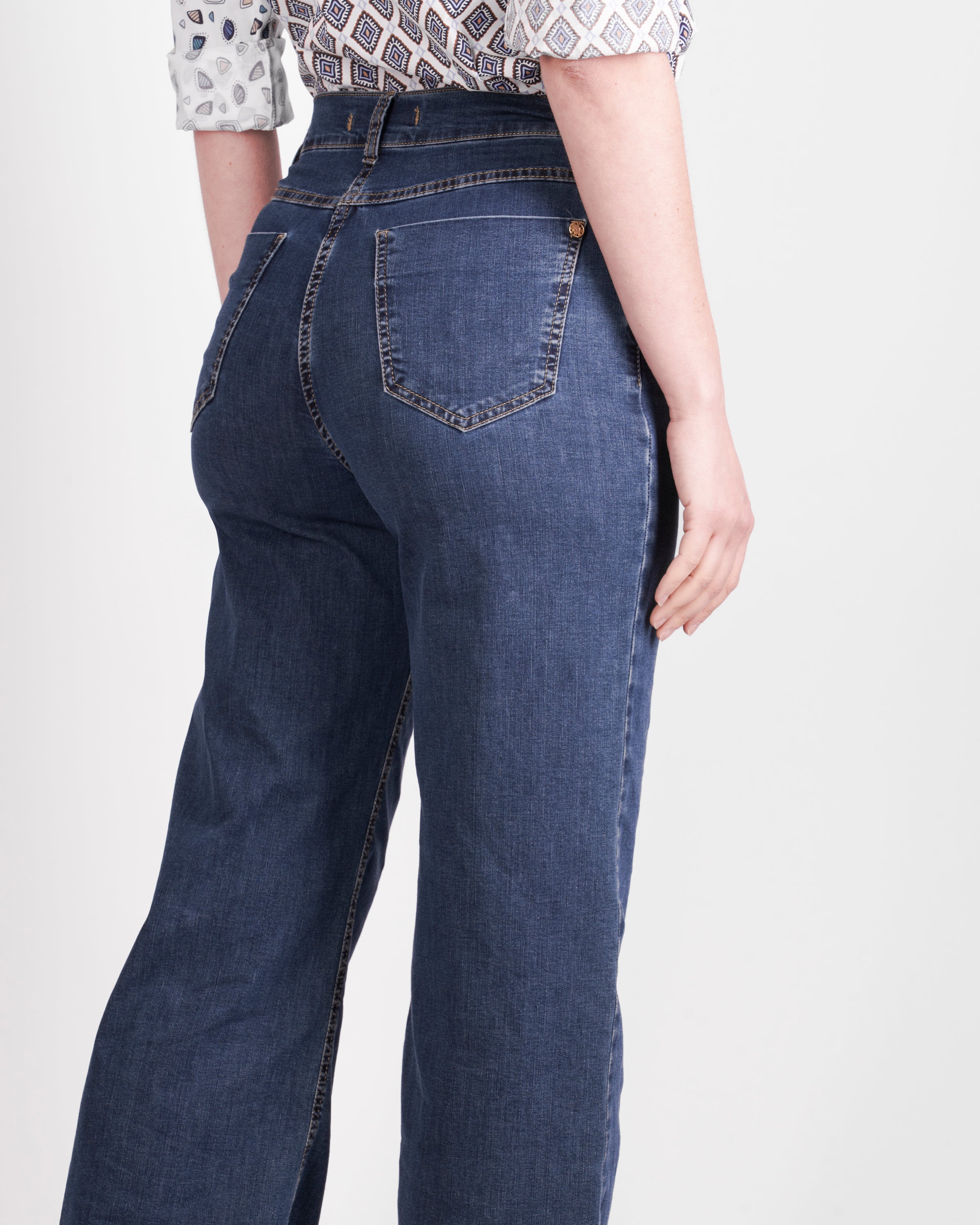 Jeans denin stretch a palazzo EPRIL