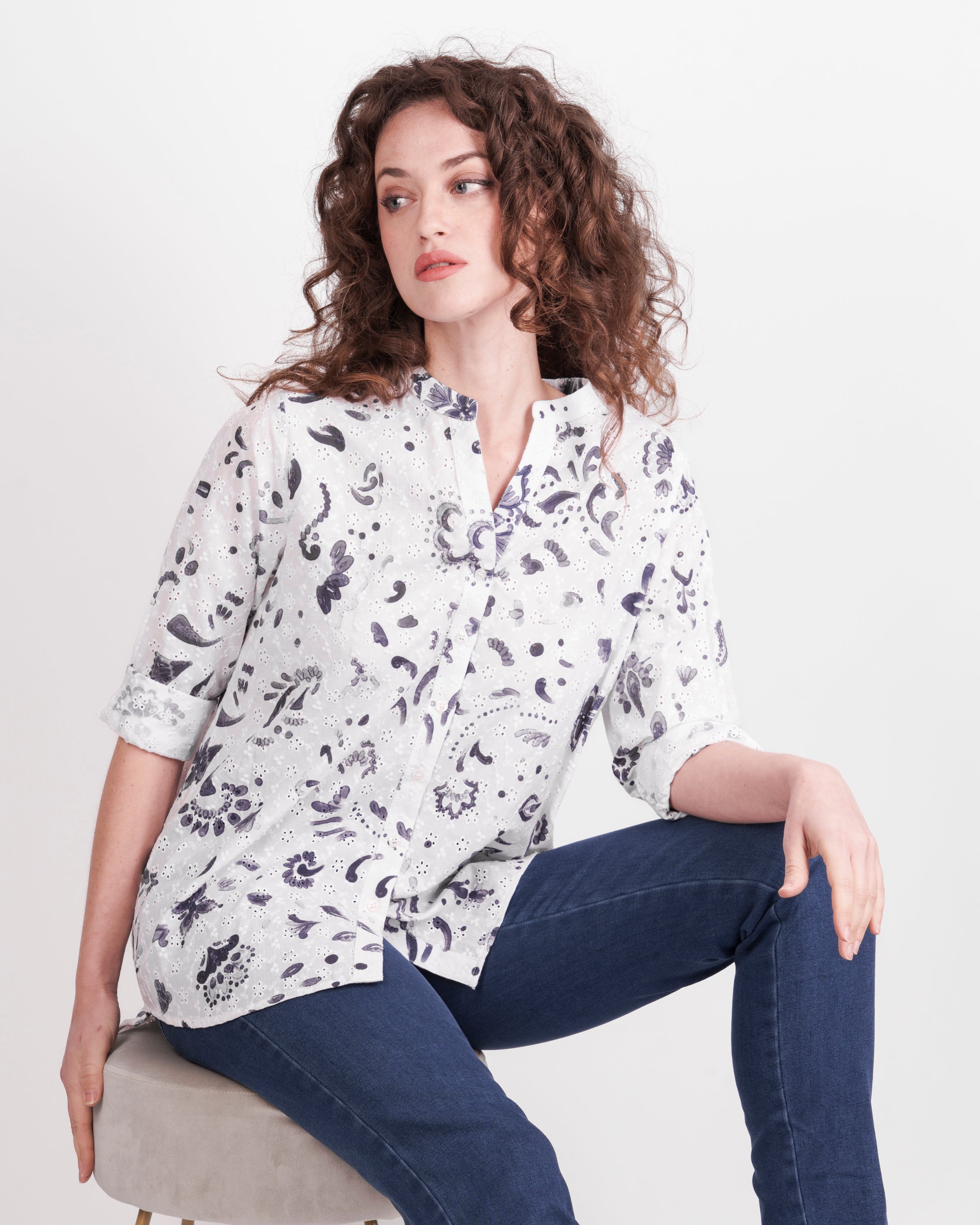 Camicia collo corena sangallo fant. 26-26