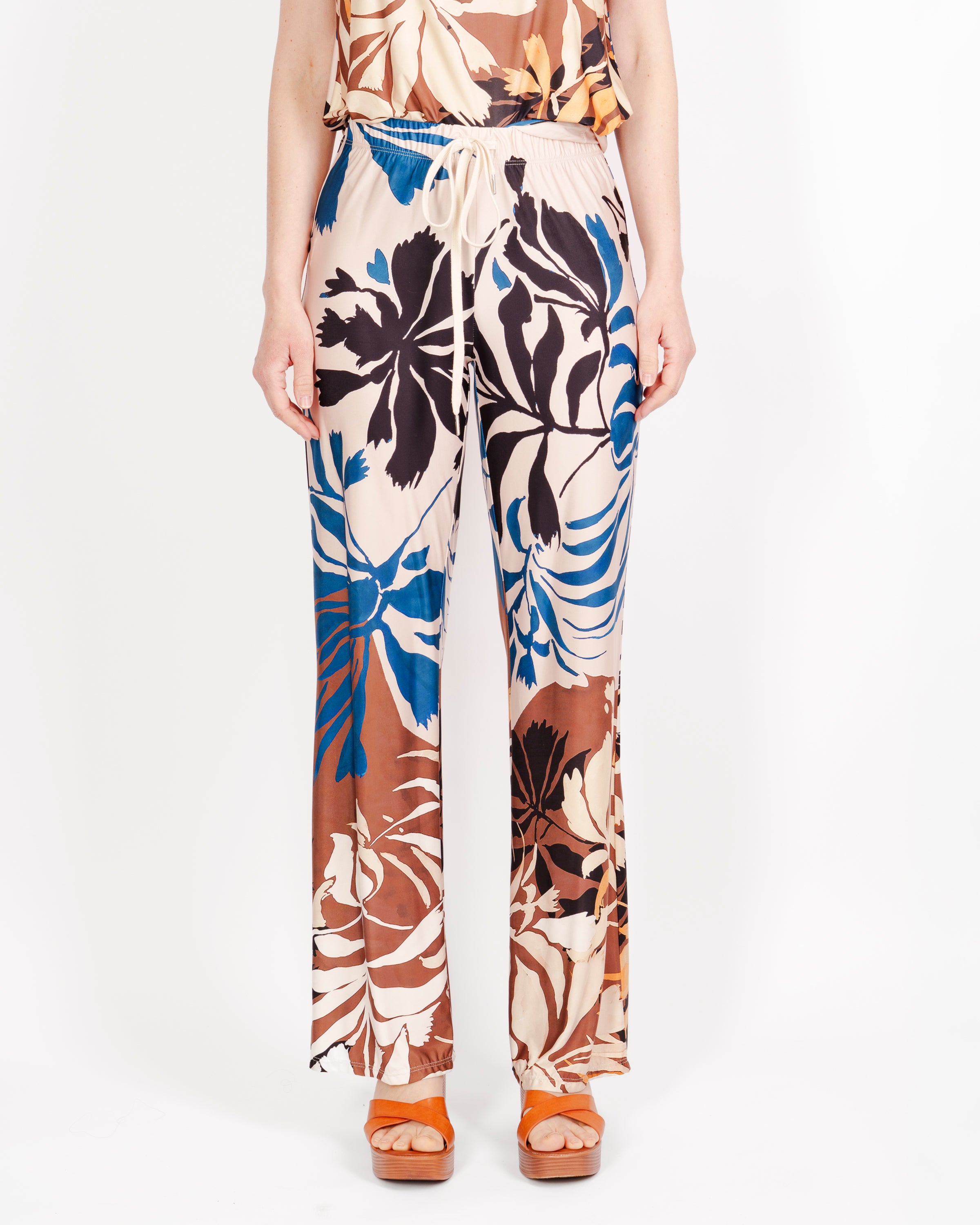 Pantalone in jersey Edas elastico vita SALMONE