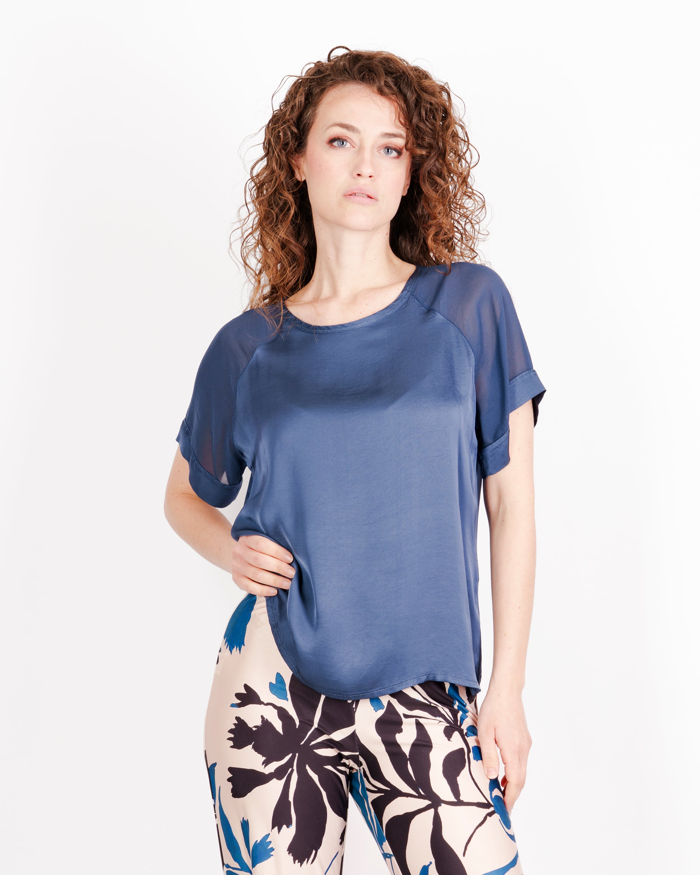 Pantalone in jersey Edas elastico vita SALMONE