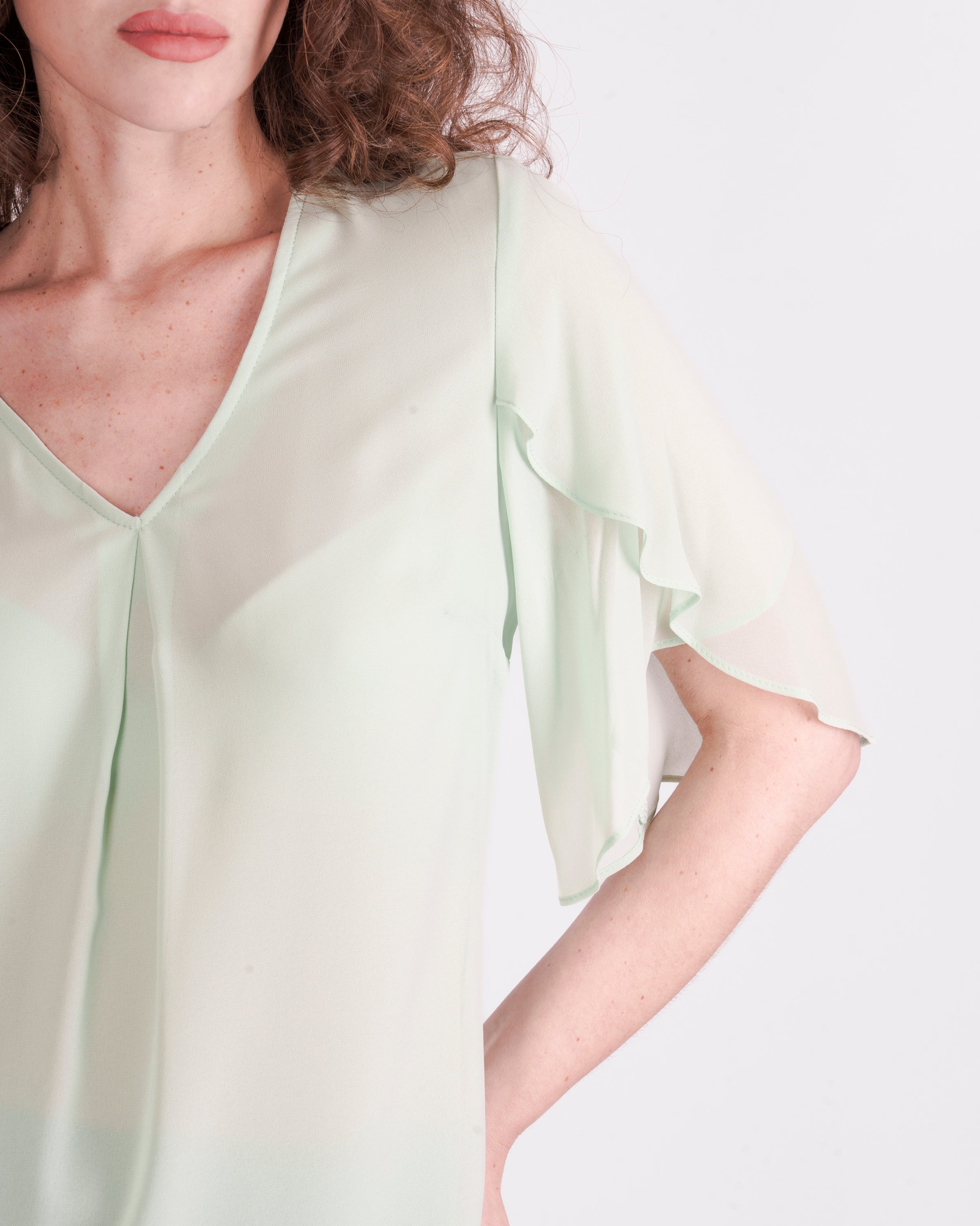 Casacca con fiore e manica a petalo GAZZETTA