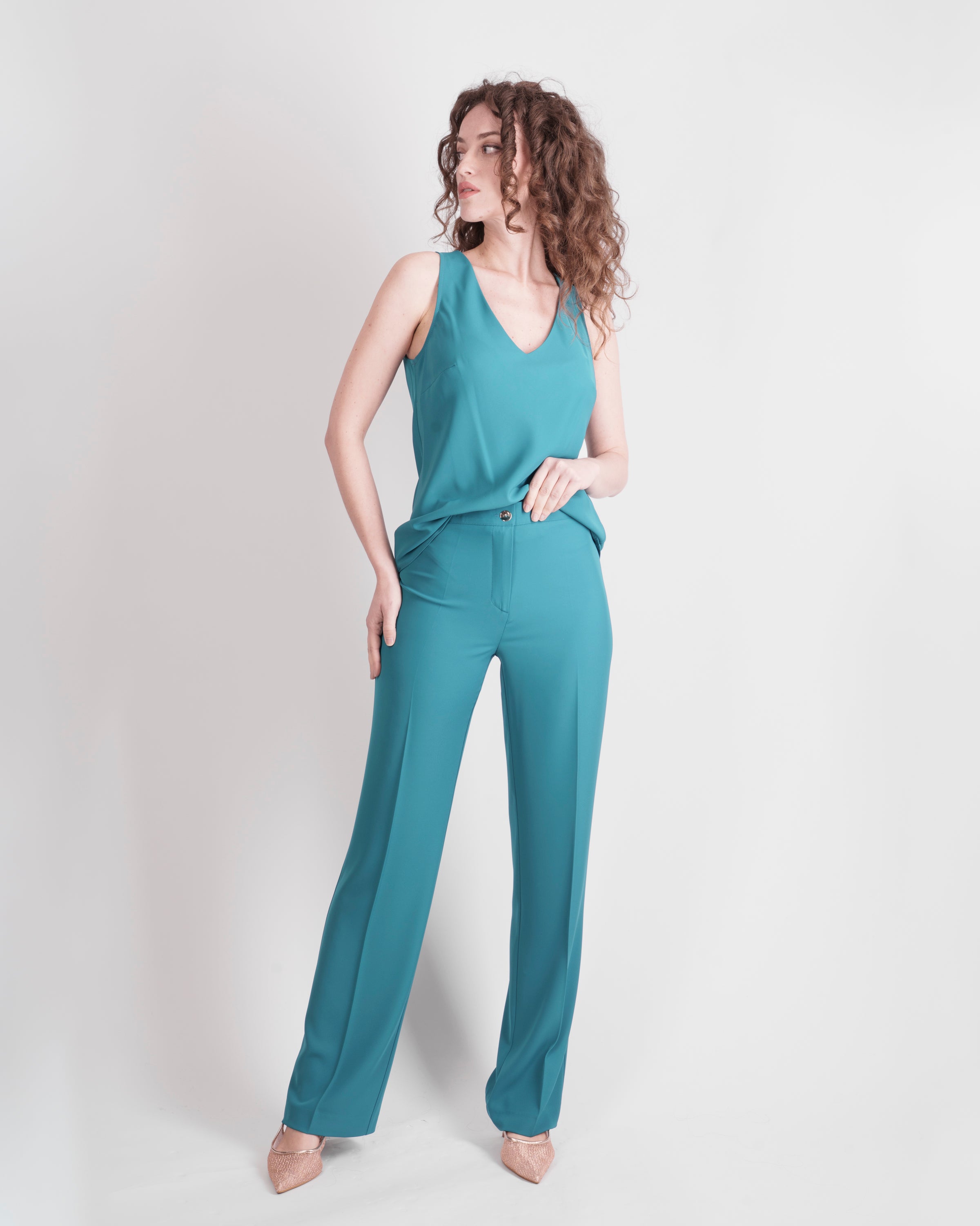 Pantalone classico in cadì CESTINO