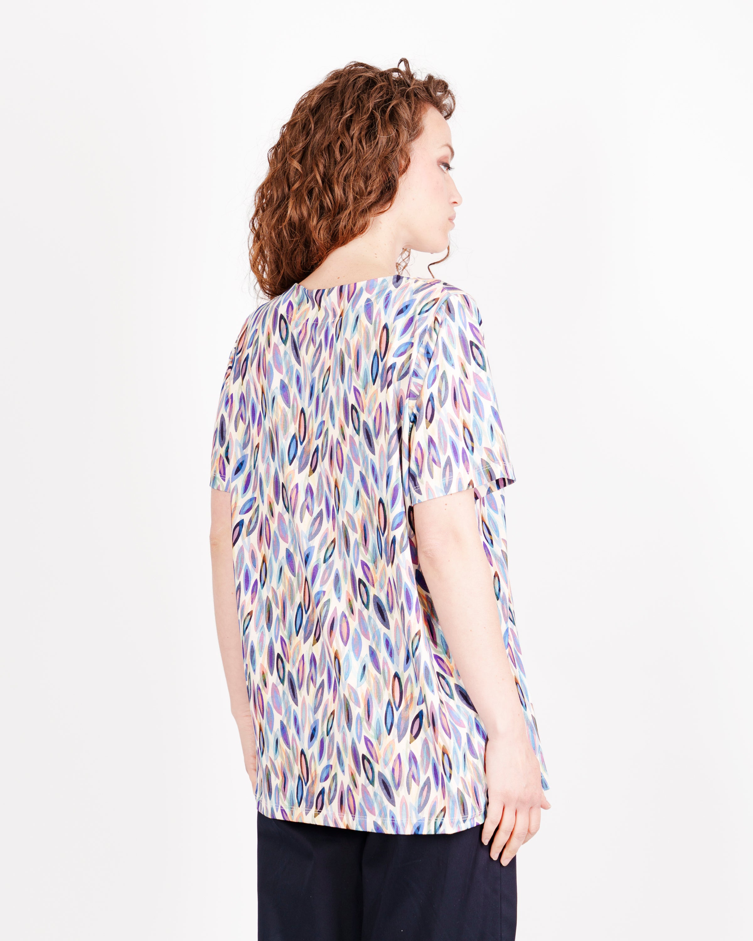 Maglia in viscosa M/M FOGLIA OVER