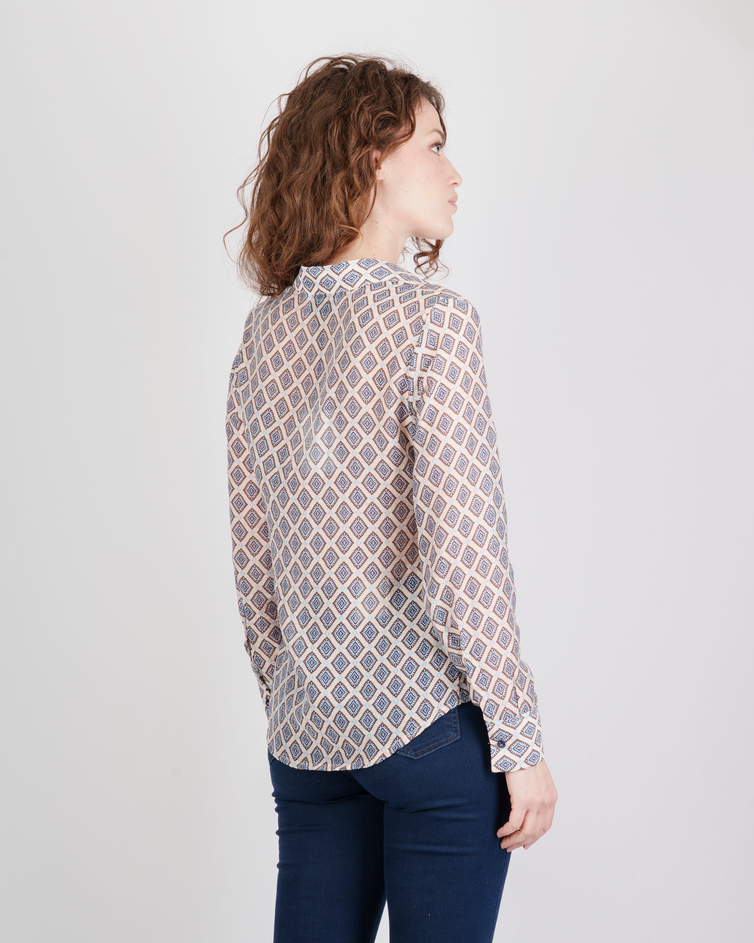 Camicia fantasia rombi 600806