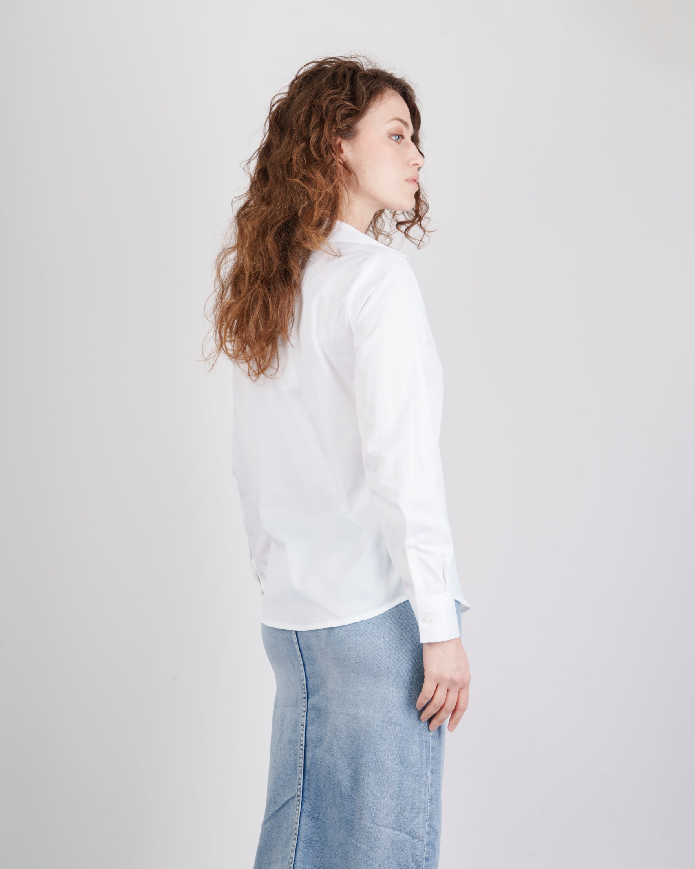 Camicia in piquet di cotone 593730