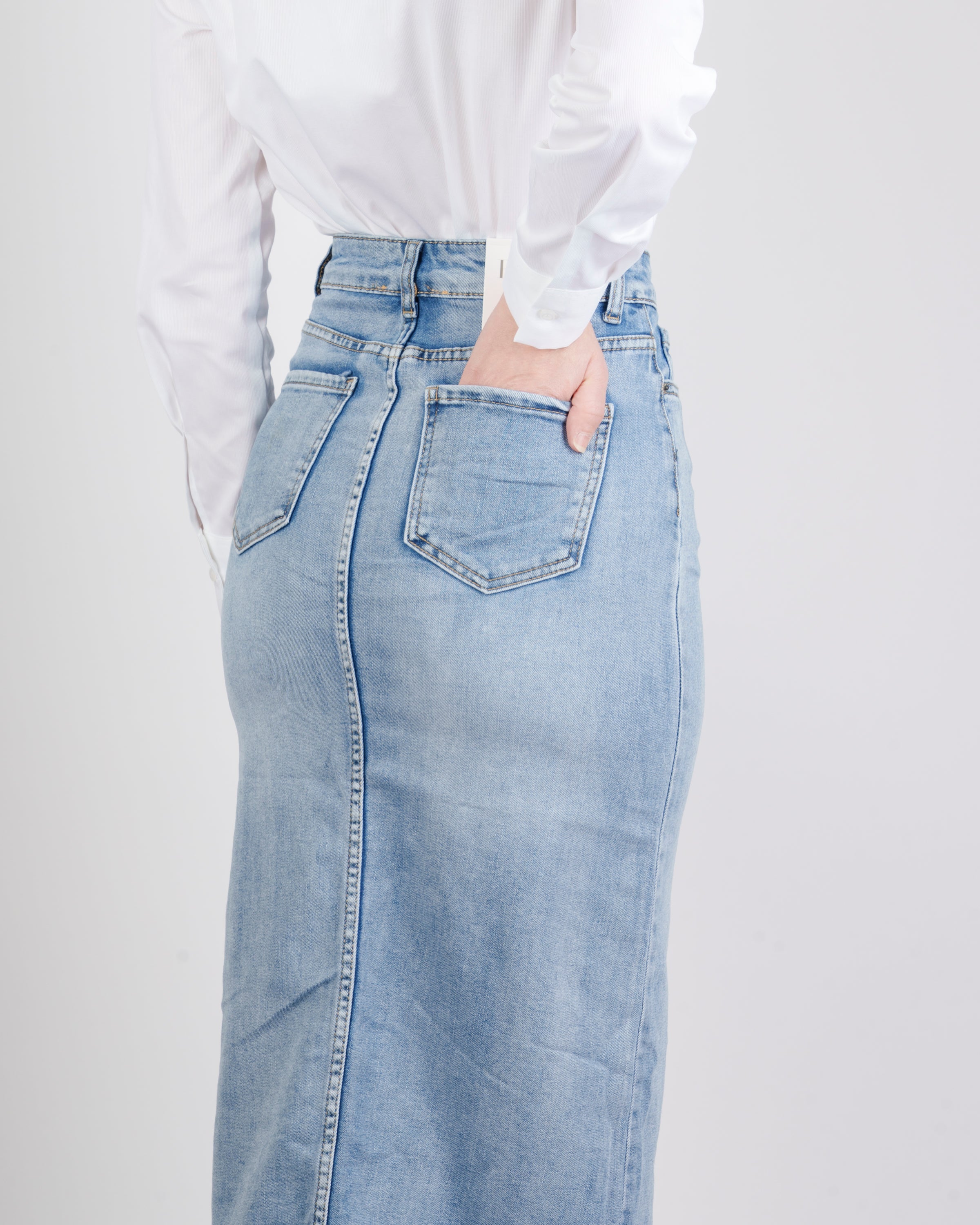 Gonna jeans stone wash DITALE