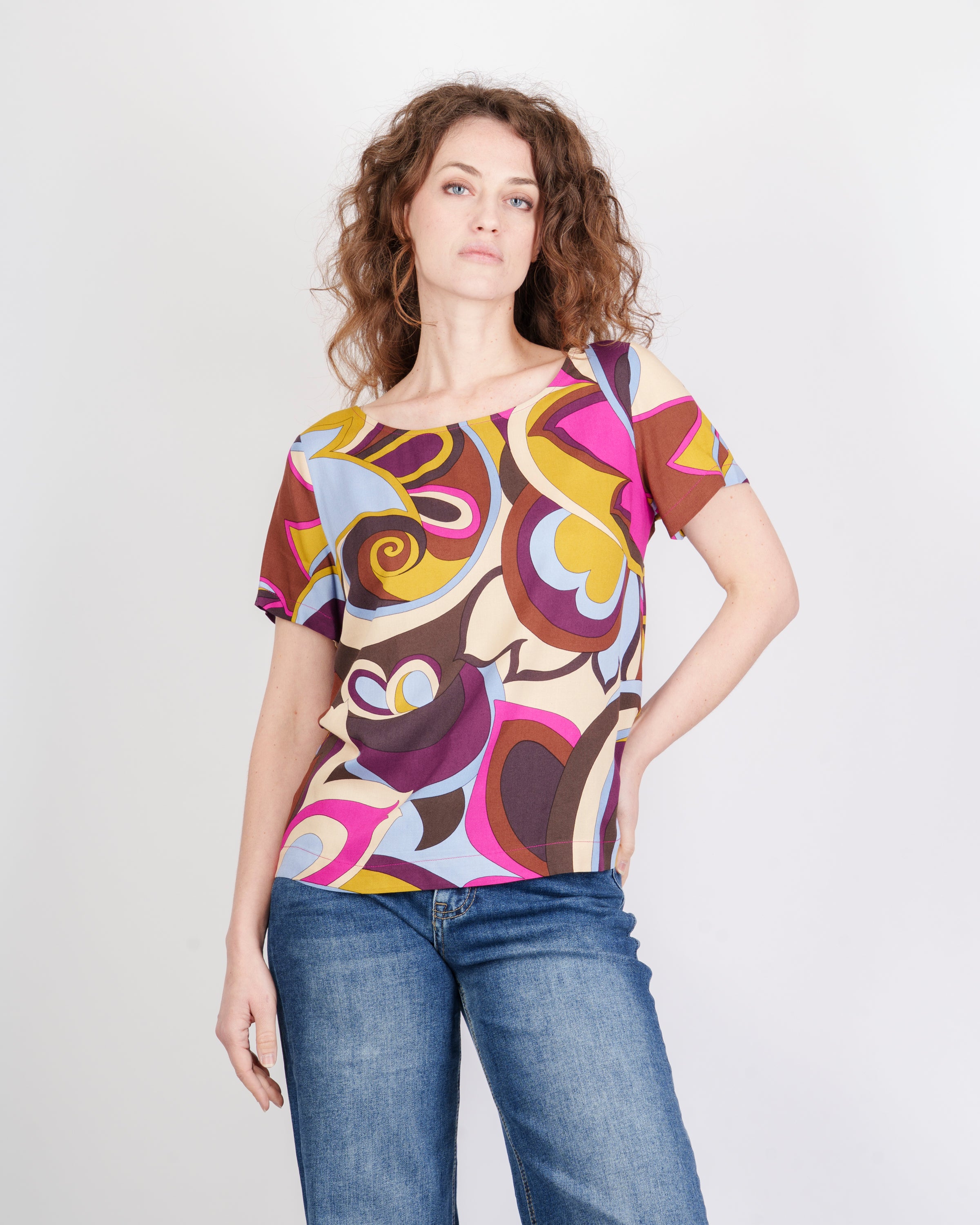 Casacca M/M in viscosa fantasia MYFAIR