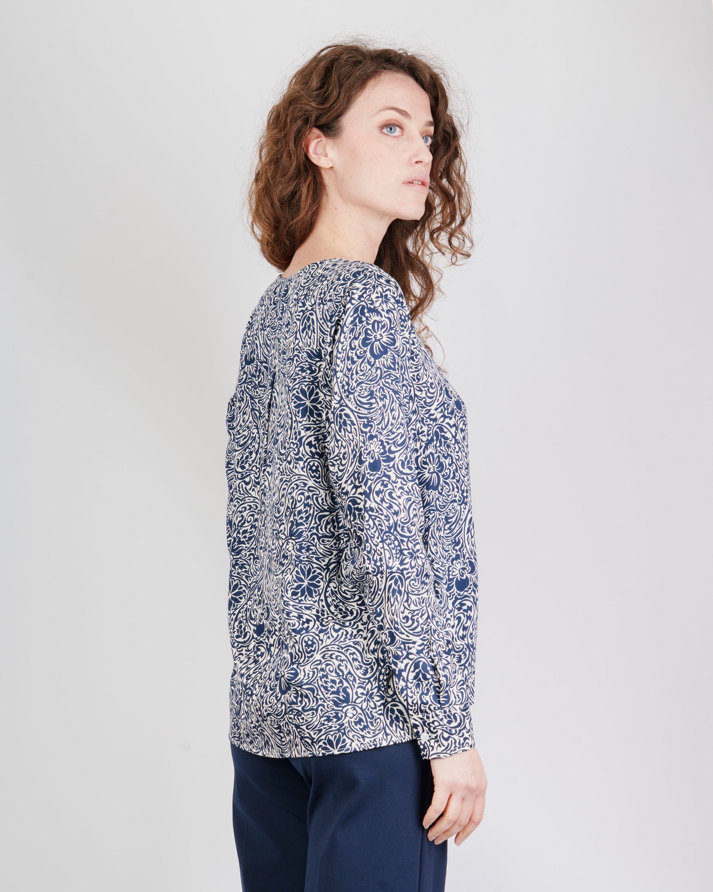 Casacca in viscosa fantasia HOLBOX