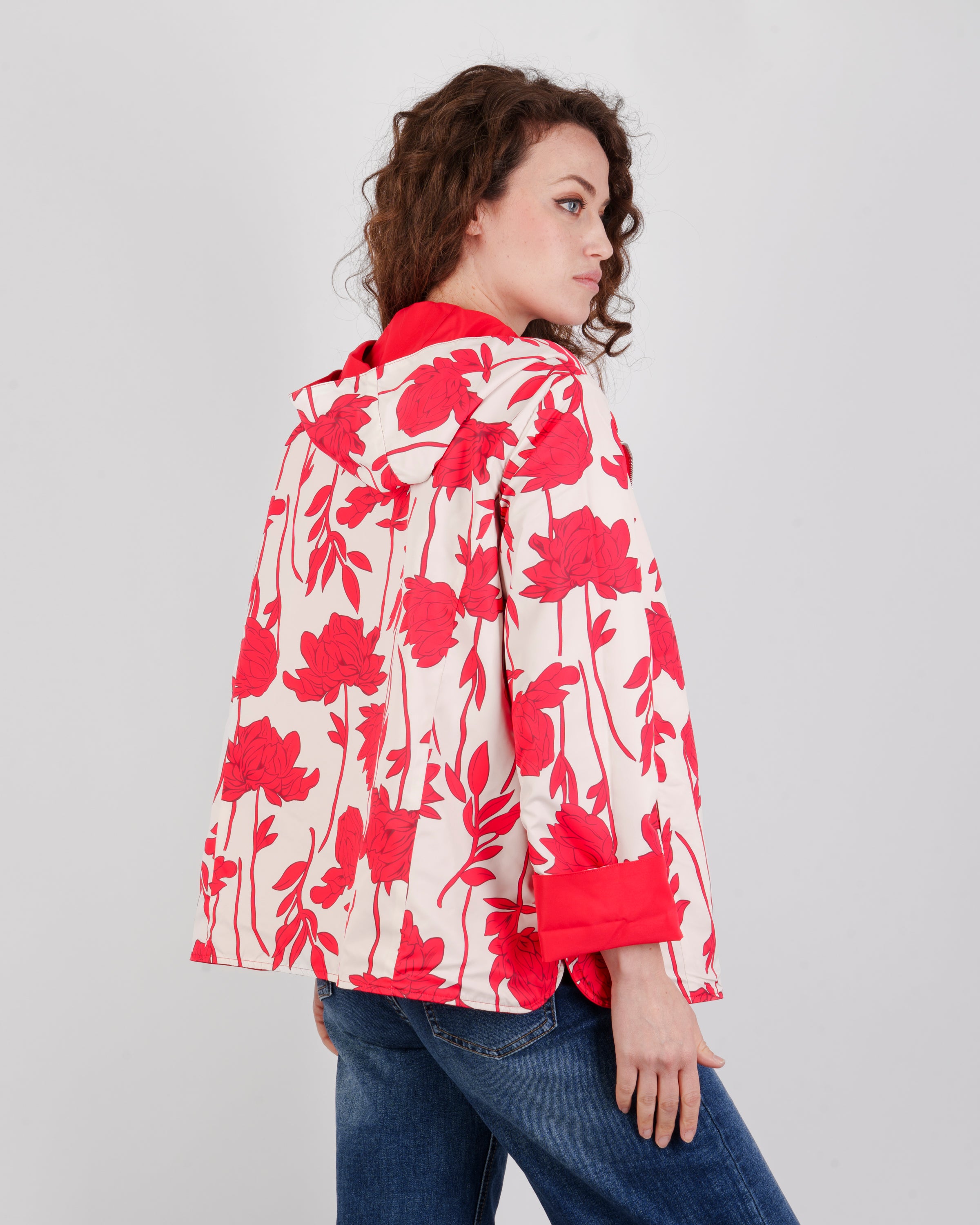 Giubbino reversibile zip e cappuccio FABIOLA