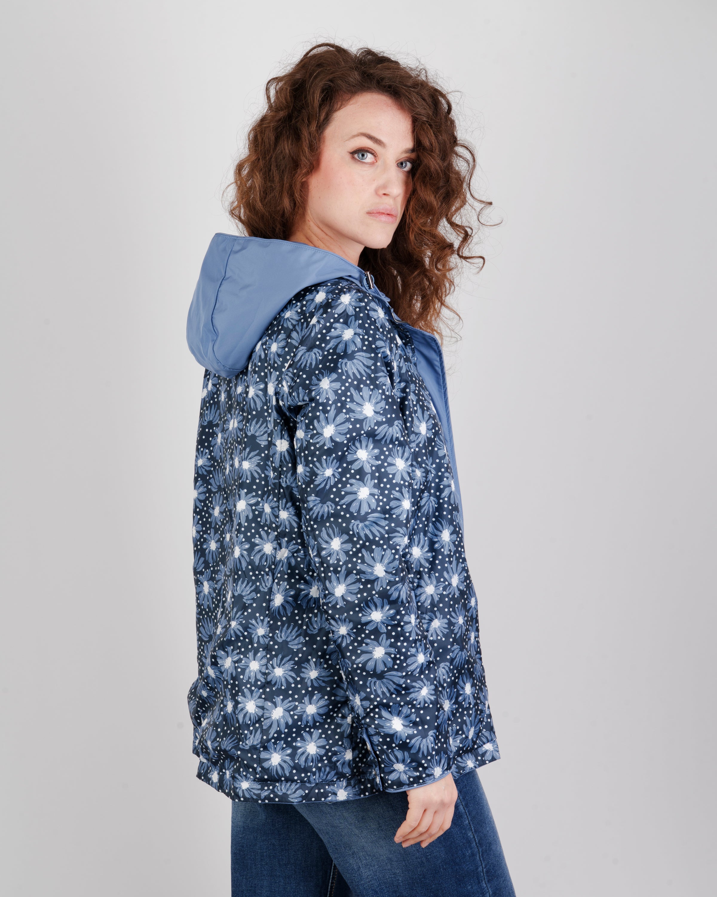 Giubbino zip e bottoni reversibile GIULIANA