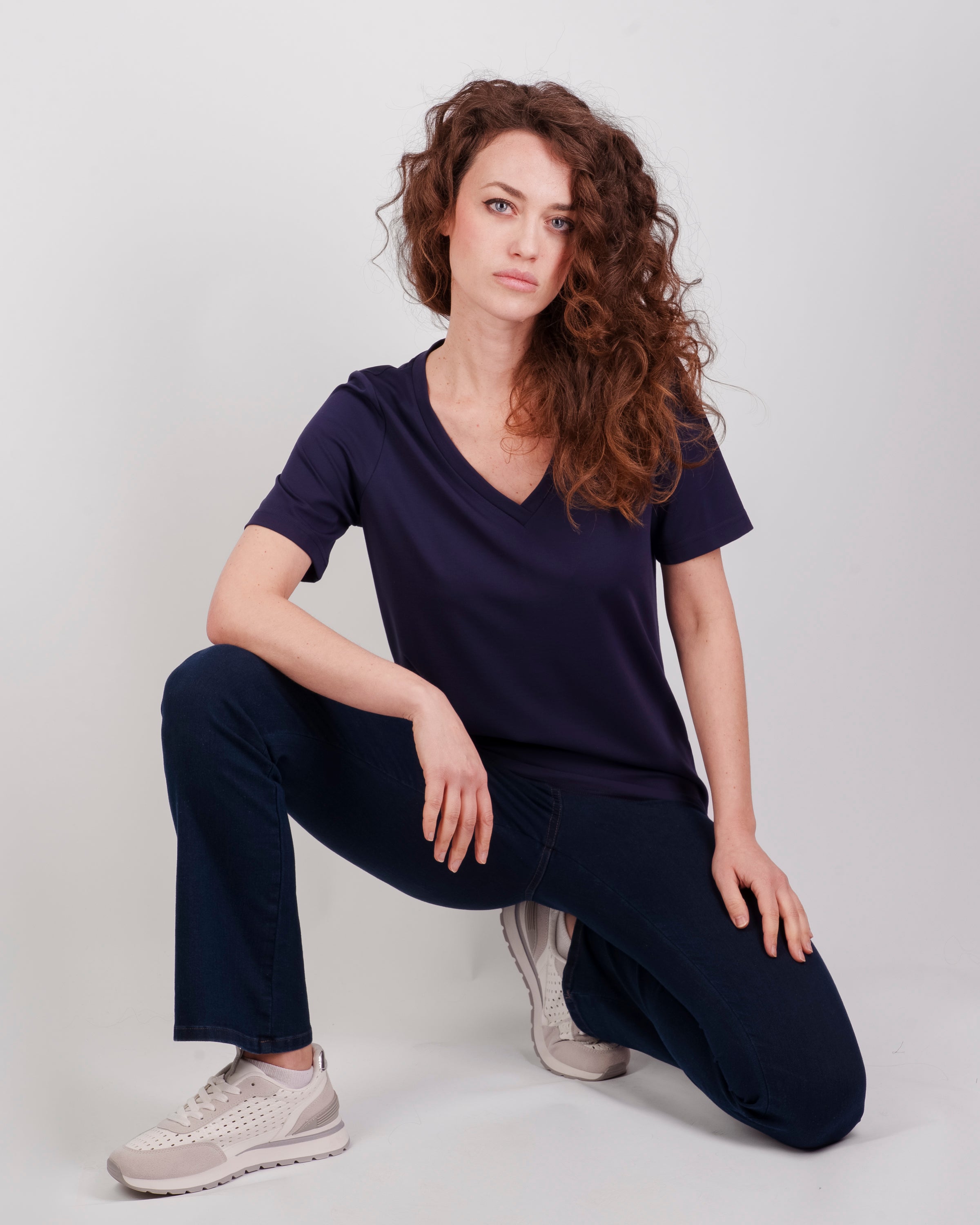 T-shirt M/M scoillo a V soft 4043/3
