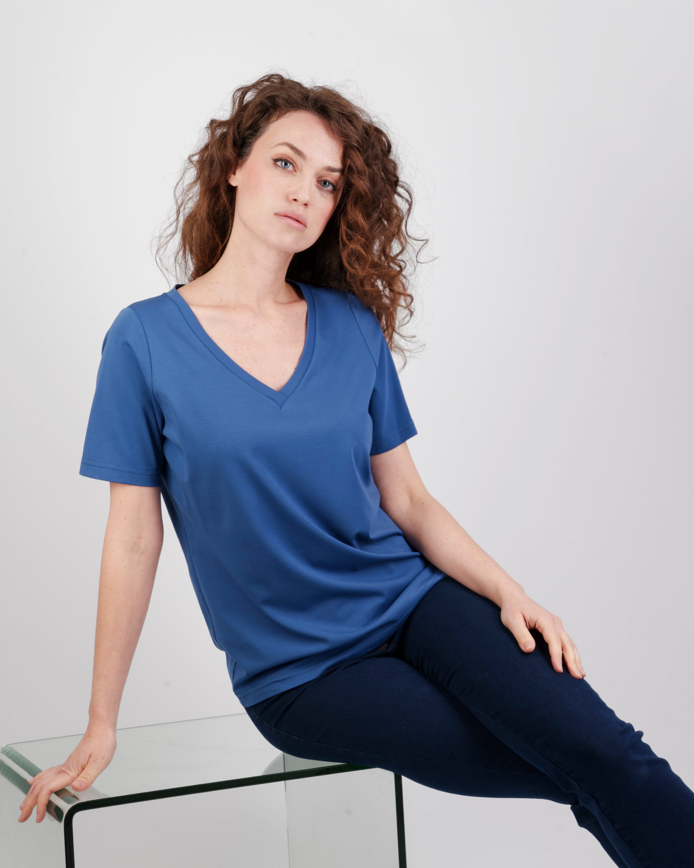 T-shirt M/M scoillo a V soft 4043/3