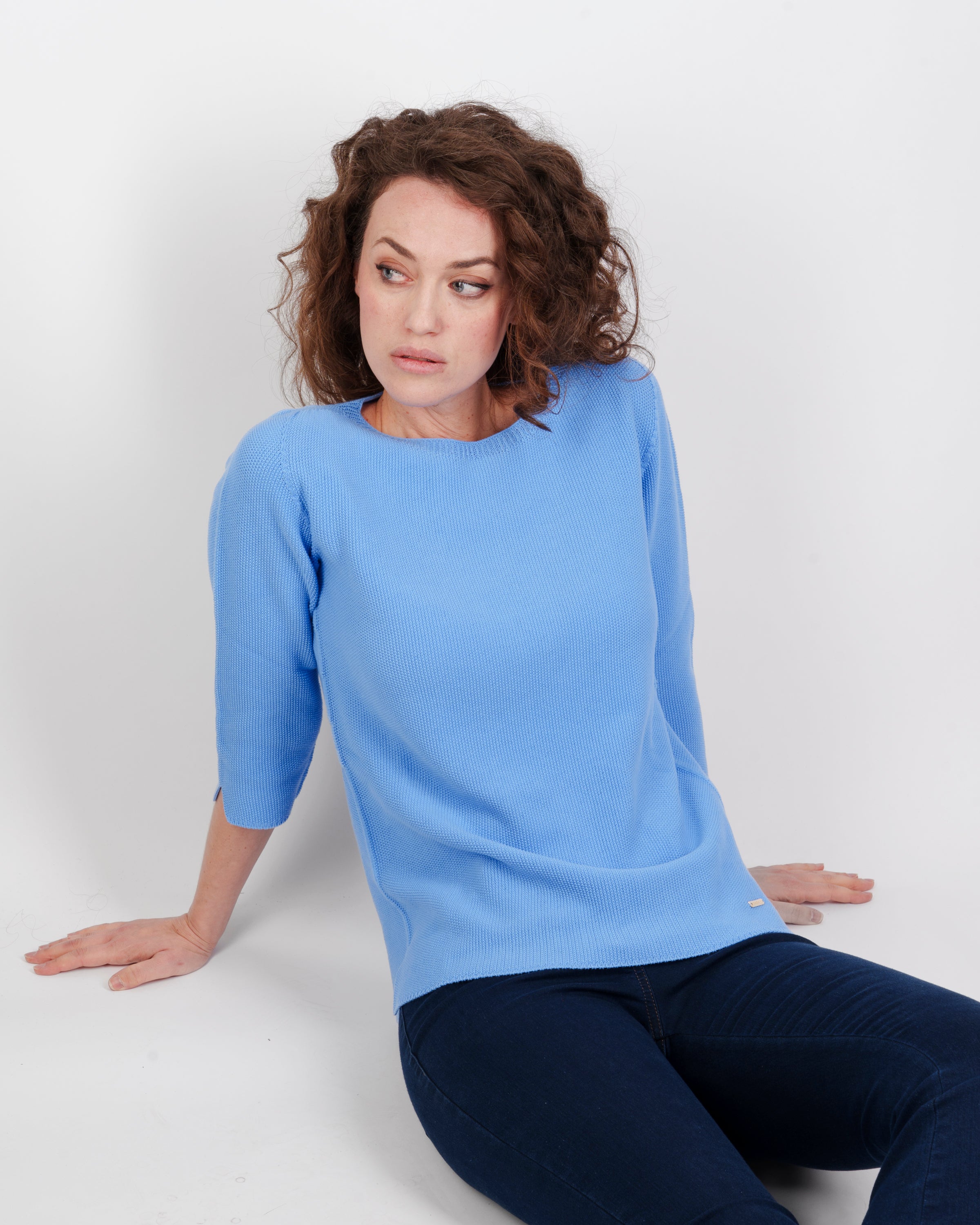 Maglia giro in cotone CHICCO RISO EST