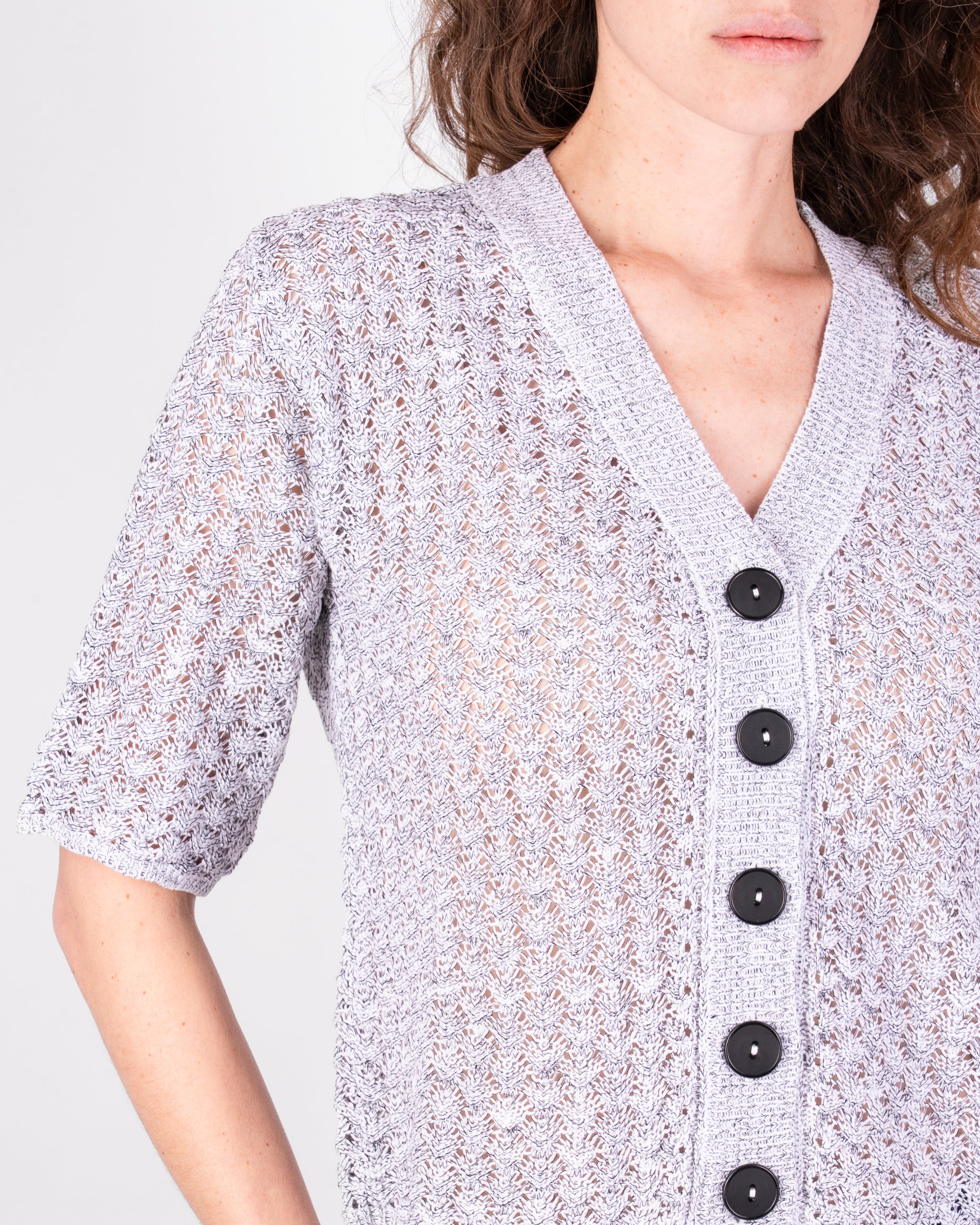 Cardigan corto punto squame 7025