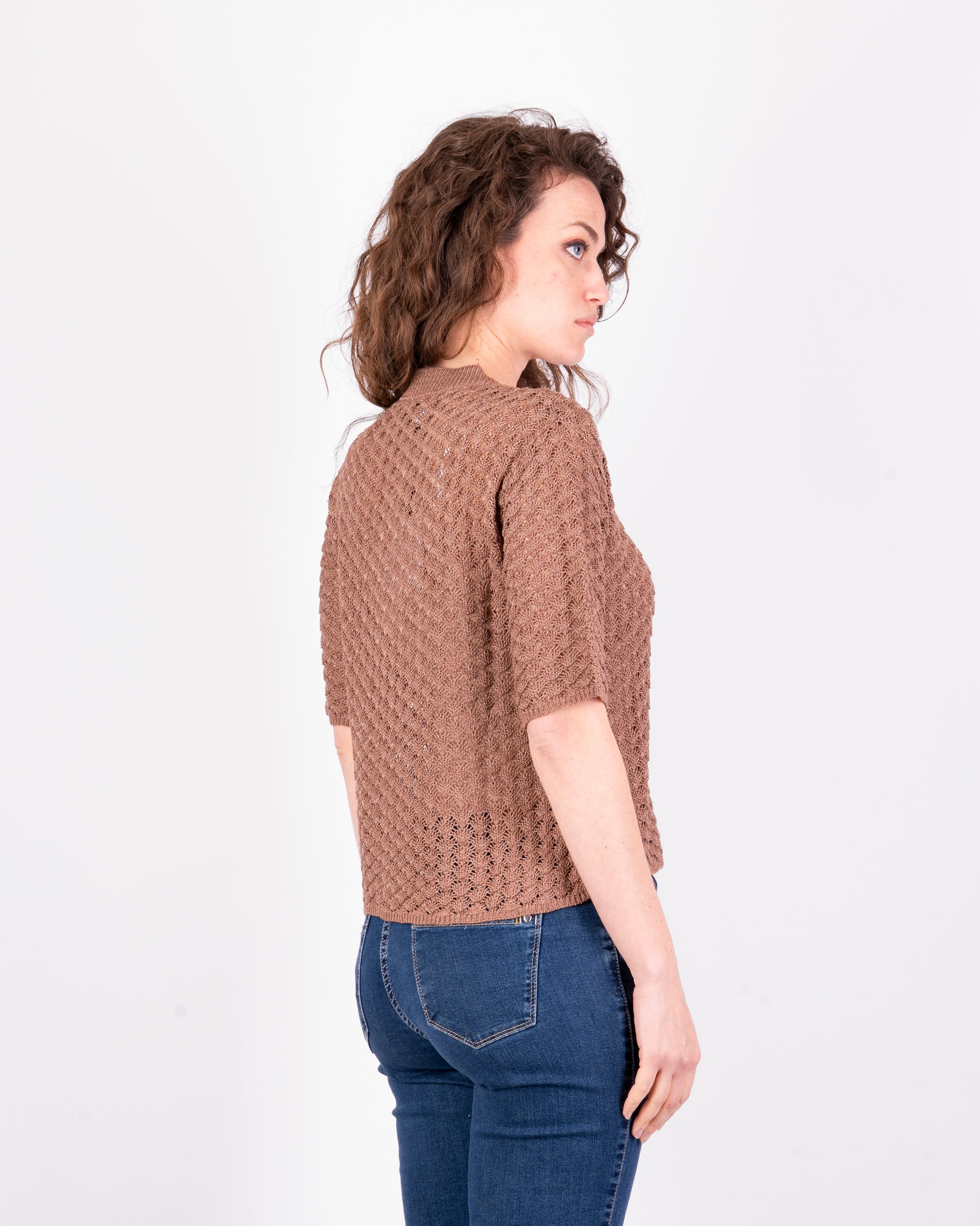 Cardigan corto punto squame 7025