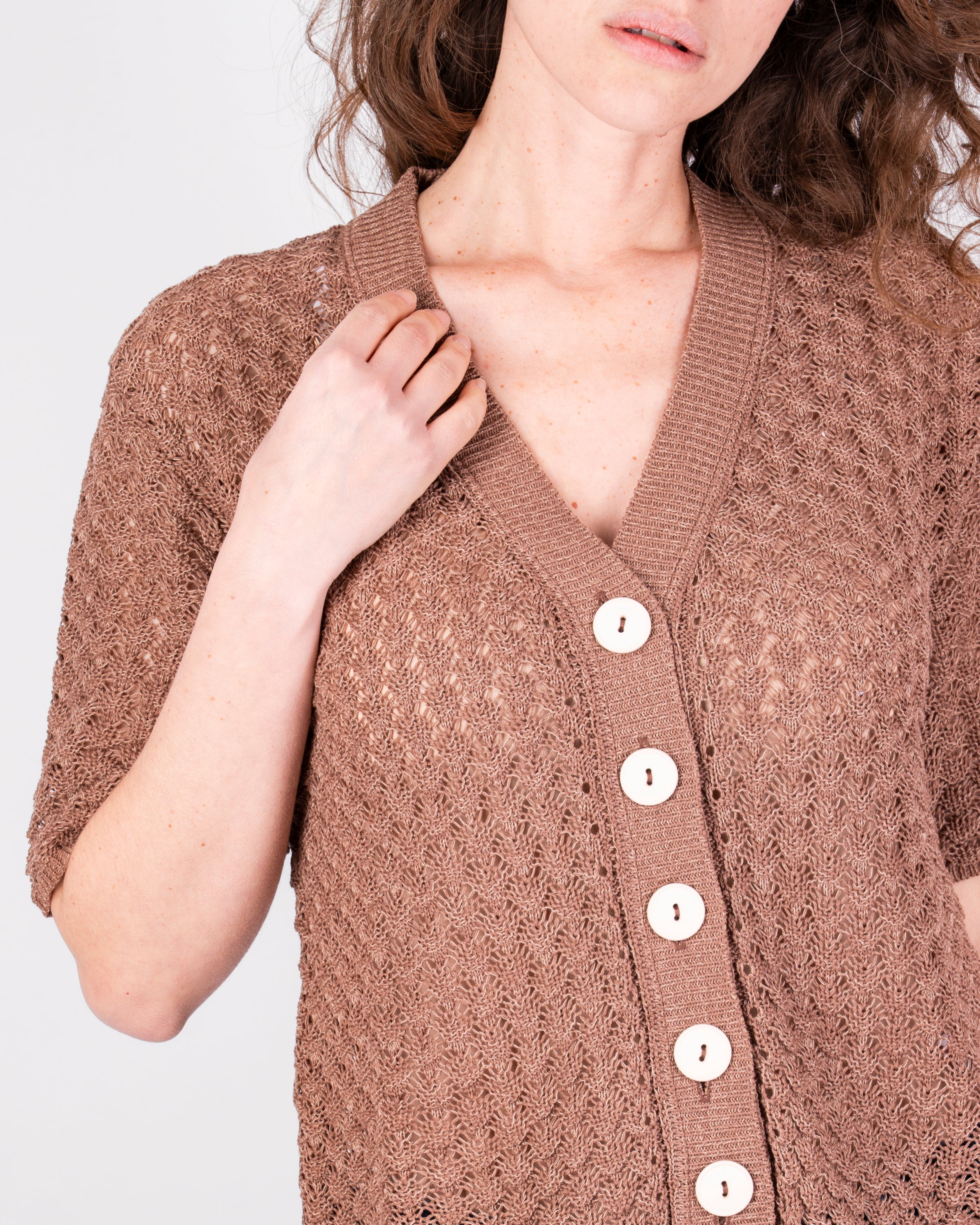 Cardigan corto punto squame 7025